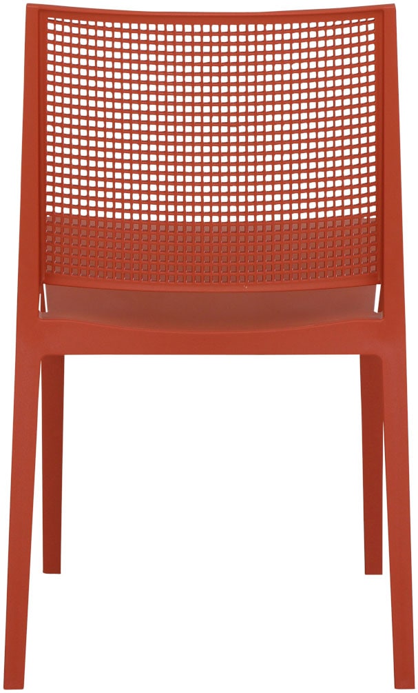 Siena Garden Gartensessel »Square 2er Set Stapelstuhl brick« Set, 2 Stk. tlg. Gestell, Polypropylen/Glasfaser