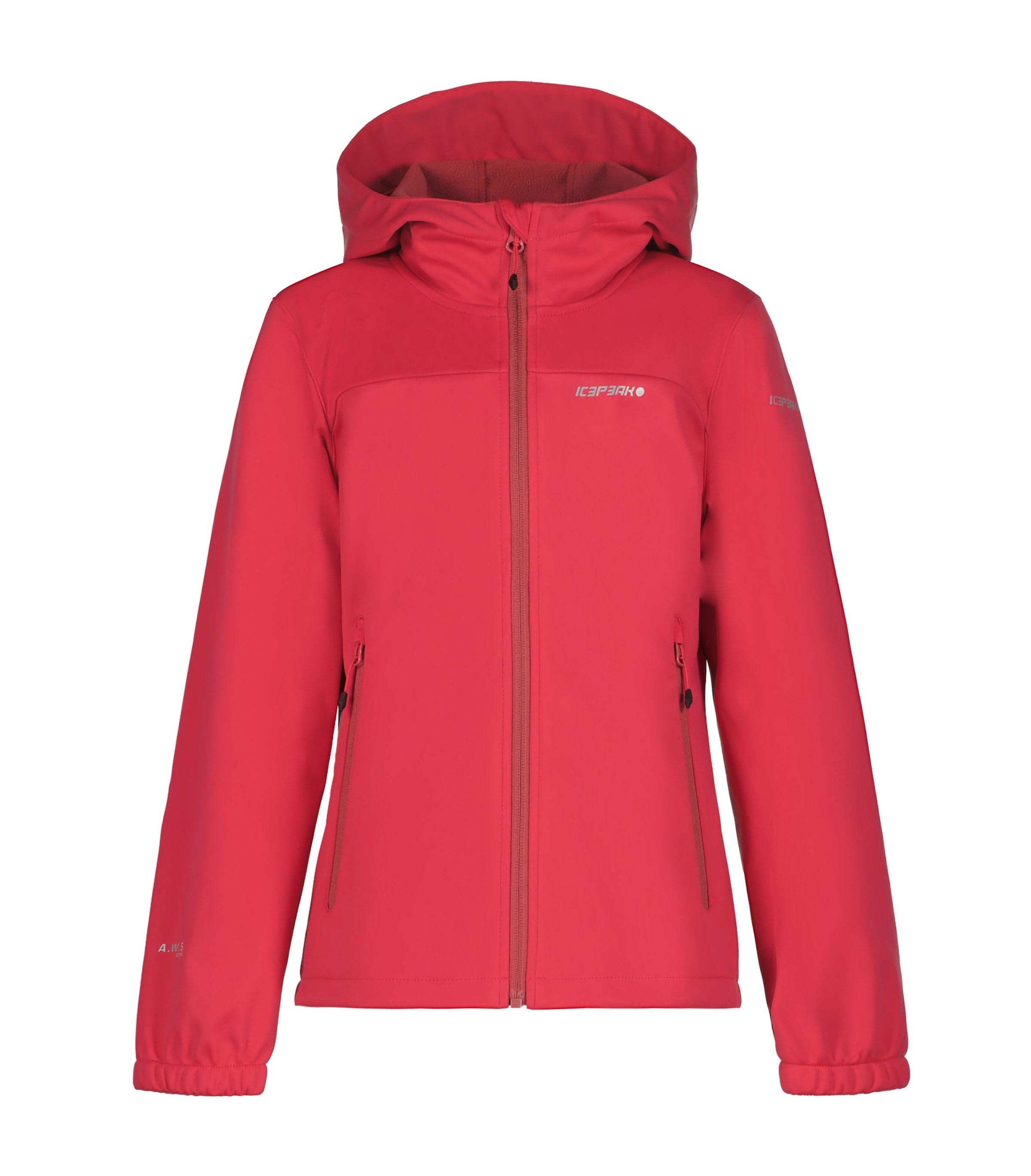 Icepeak Softshelljacke "KULM JR" mit Kapuze Kapuze, Stehkragen, leicht stretchig, wind- und wasserabweisend