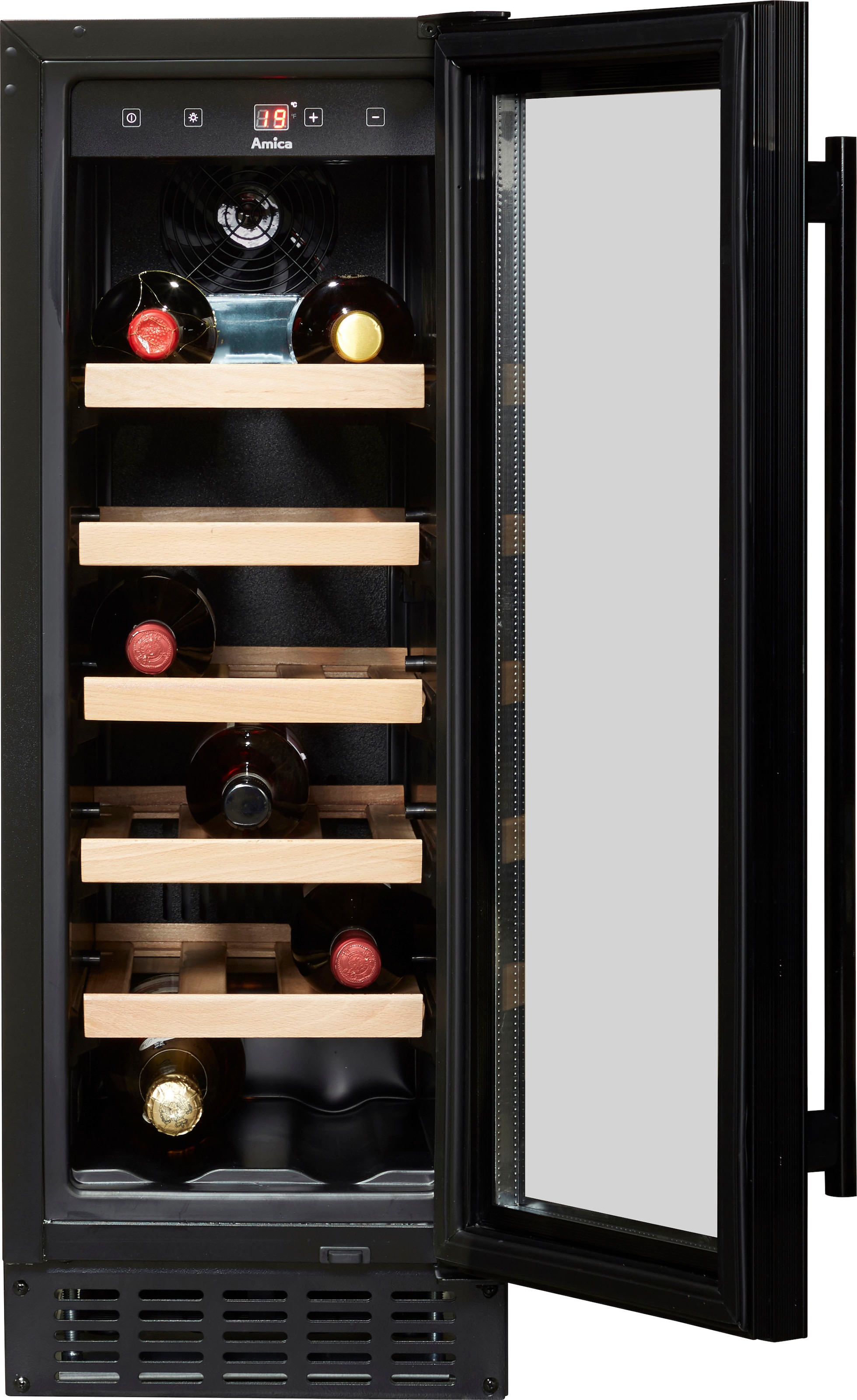 Amica Weinkühlschrank »WK 341 115 S«, für 20 St. Standardflaschen á 075l, Standkühlschrank