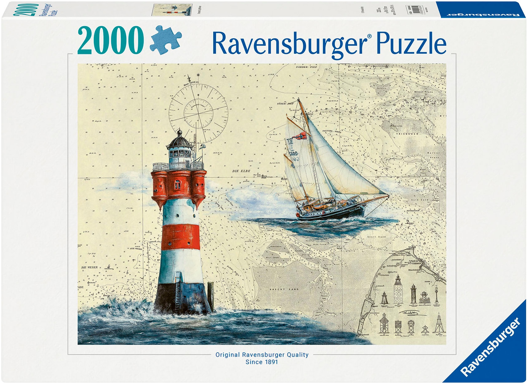 Puzzle »Romantischer Leuchtturm«, (2000 tlg.), Made in Germany, FSC® - schützt Wald -...