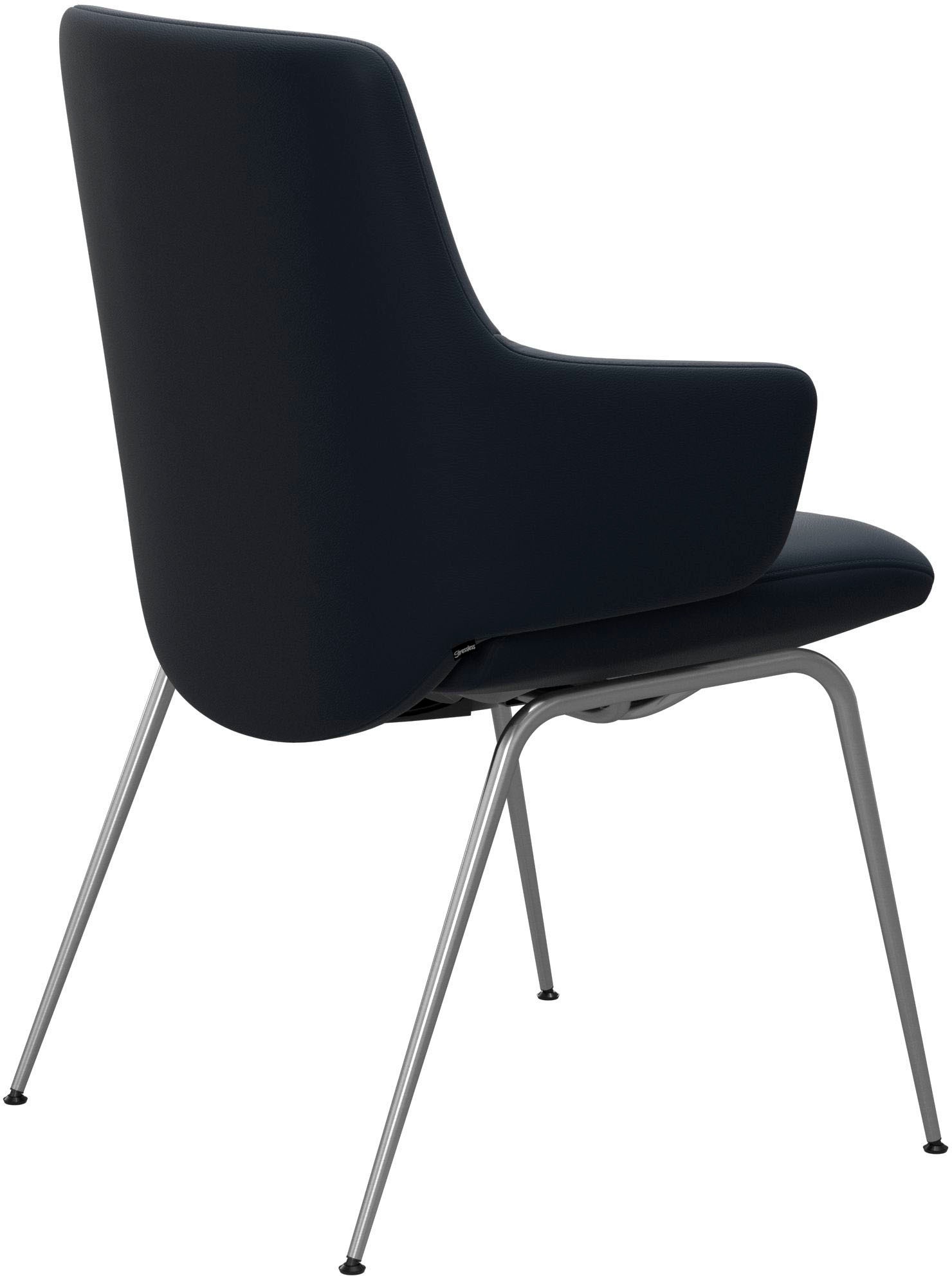 Stressless® Polsterstuhl »Laurel«, Leder PALOMA, Low Back mit Armlehne, Größe L, mit Beinen aus Stahl in Chrom matt