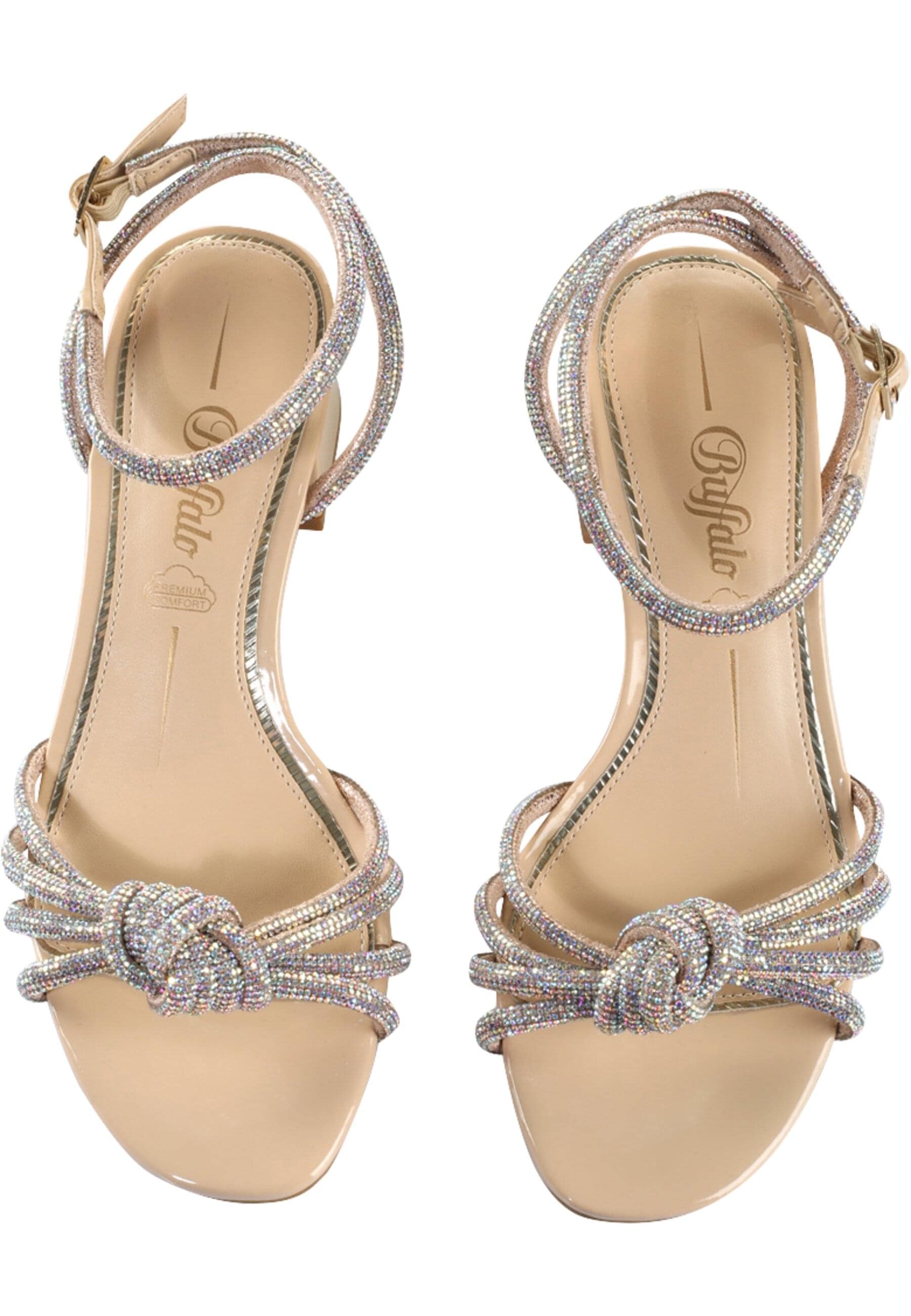 Buffalo High-Heel-Pumps "Buffalo Buffalo Lilly Bow - Vegan Patent" günstig online kaufen