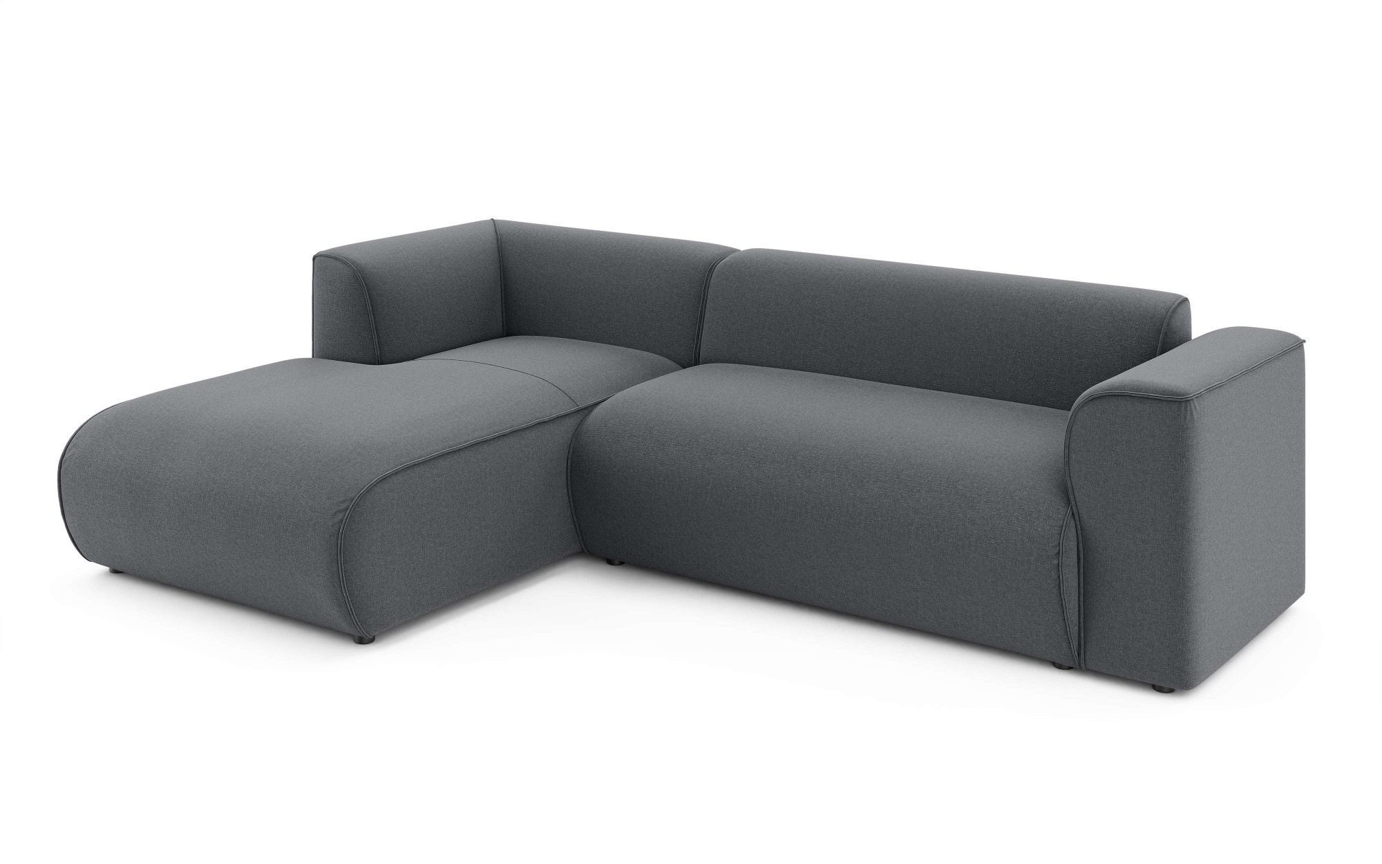 INOSIGN Ecksofa »MERID L-Form (257 cm), zeitlos & stilvolles Design,«, Aufwendig gepolstert, in Cord, Chenille und Struktur