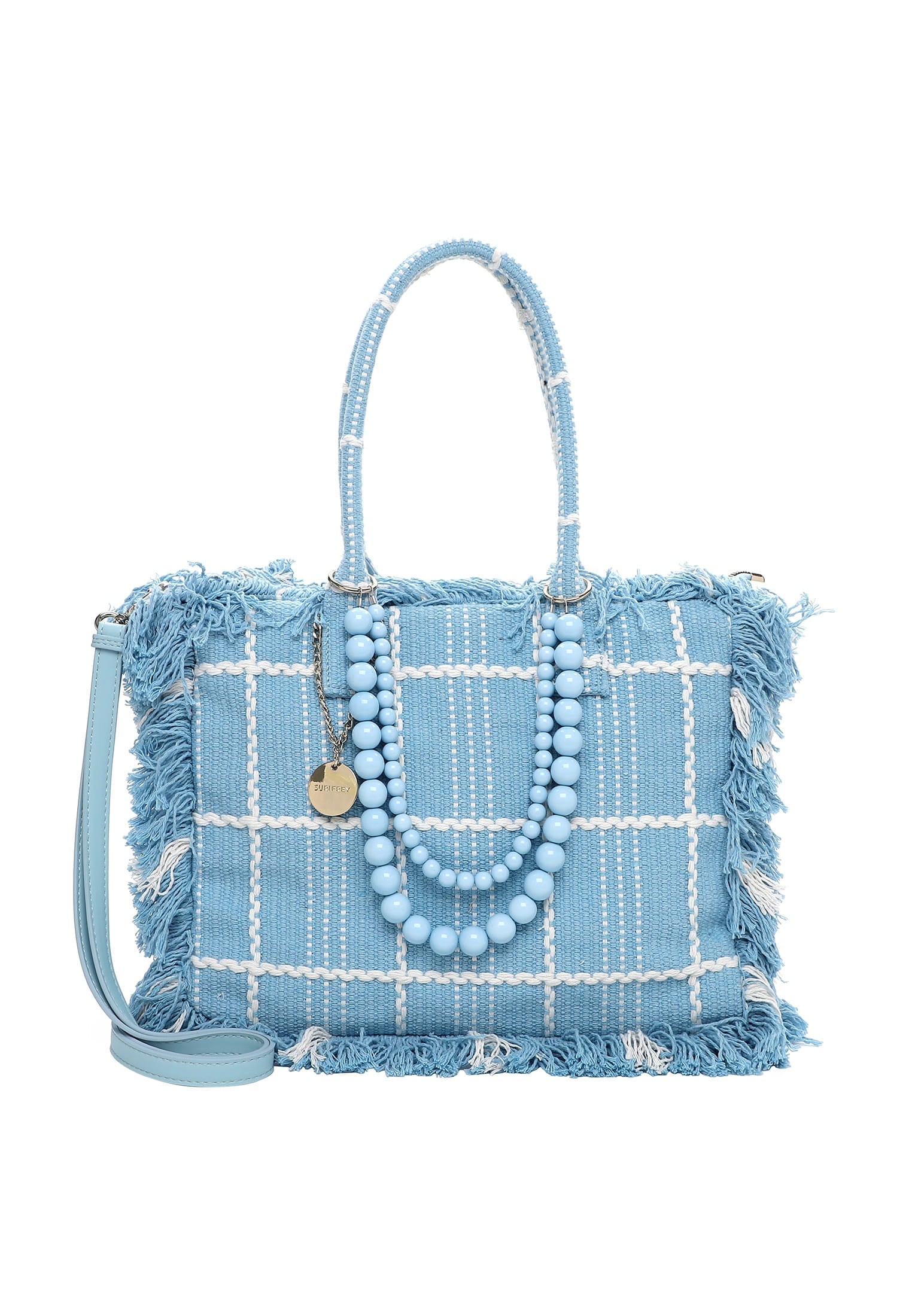 SURI FREY Damen Shopper "Shopper SFY Cacey", blau, Baumwolle, Taschen