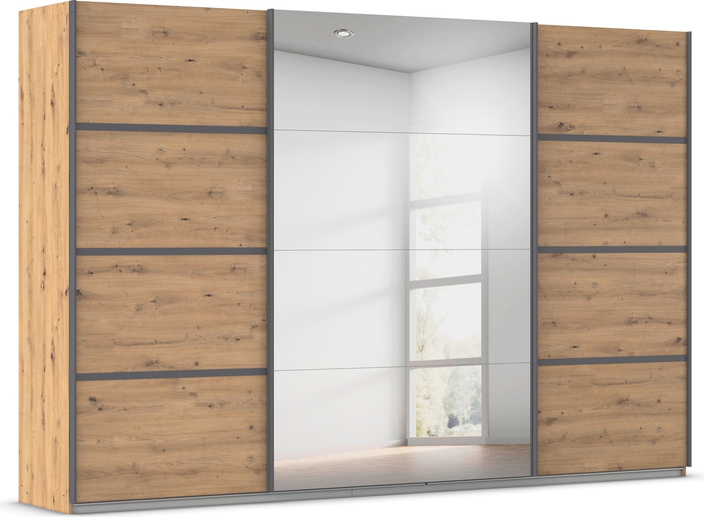OTTO home Kleiderschrank "Mehrzweckschrank Aktenschrank Möbel Mietswohnung Schlafzimmer AVOLA" 3 verschiedene Ausstattungen BASIC/CLASSIC/PREMIUM (inkl. SOFT-CLOSE), mit eleganten Zierleisten in Chrom, Schwarz oder Weiß MADE IN GERMANY