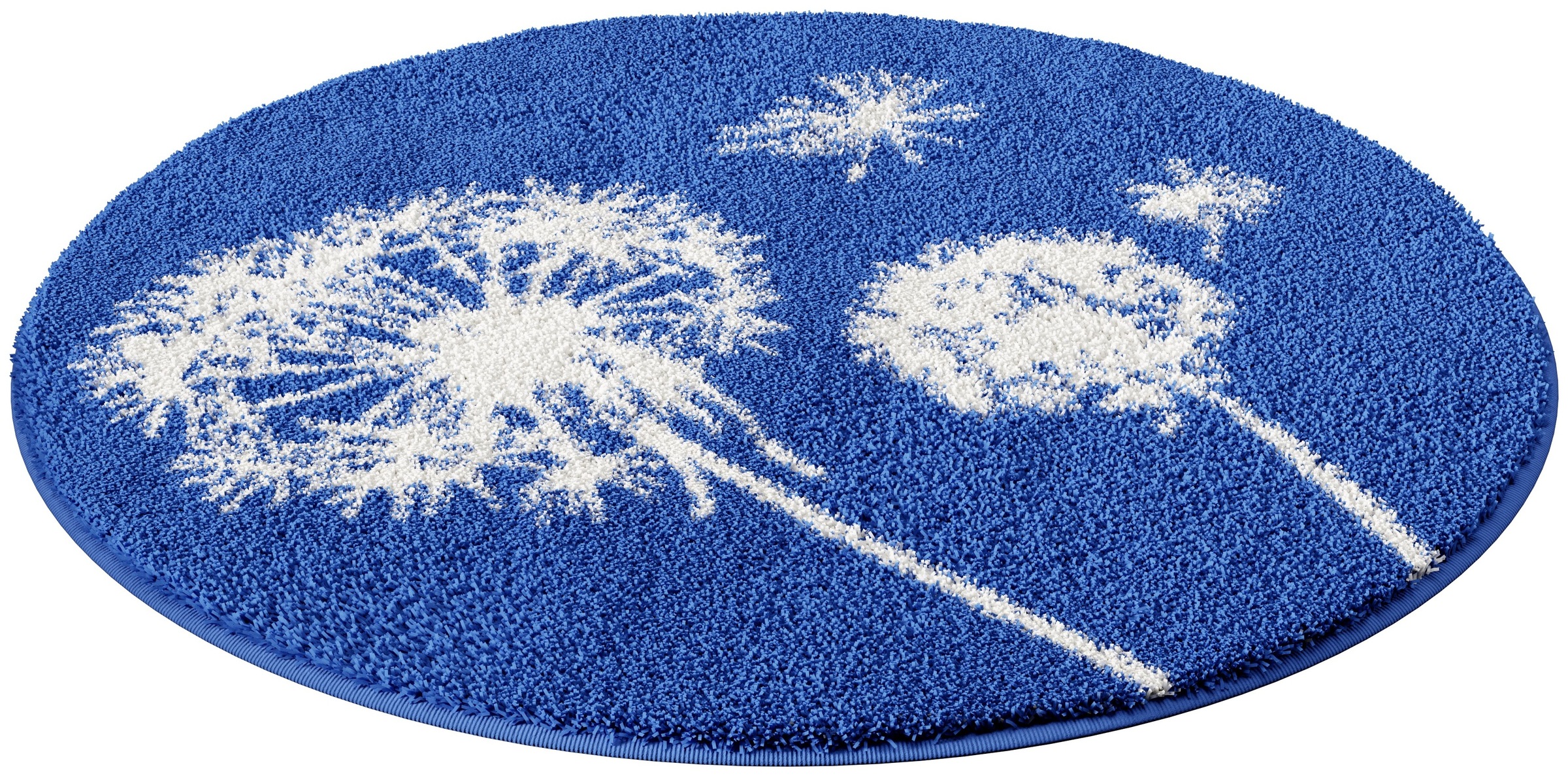 Thumbnail - Grund Badematte "Pusteblume, Badvorleger, Badezimmer Teppich, sehr weich" Höhe 20 mm rutschhemmend beschichtet fußbodenh...