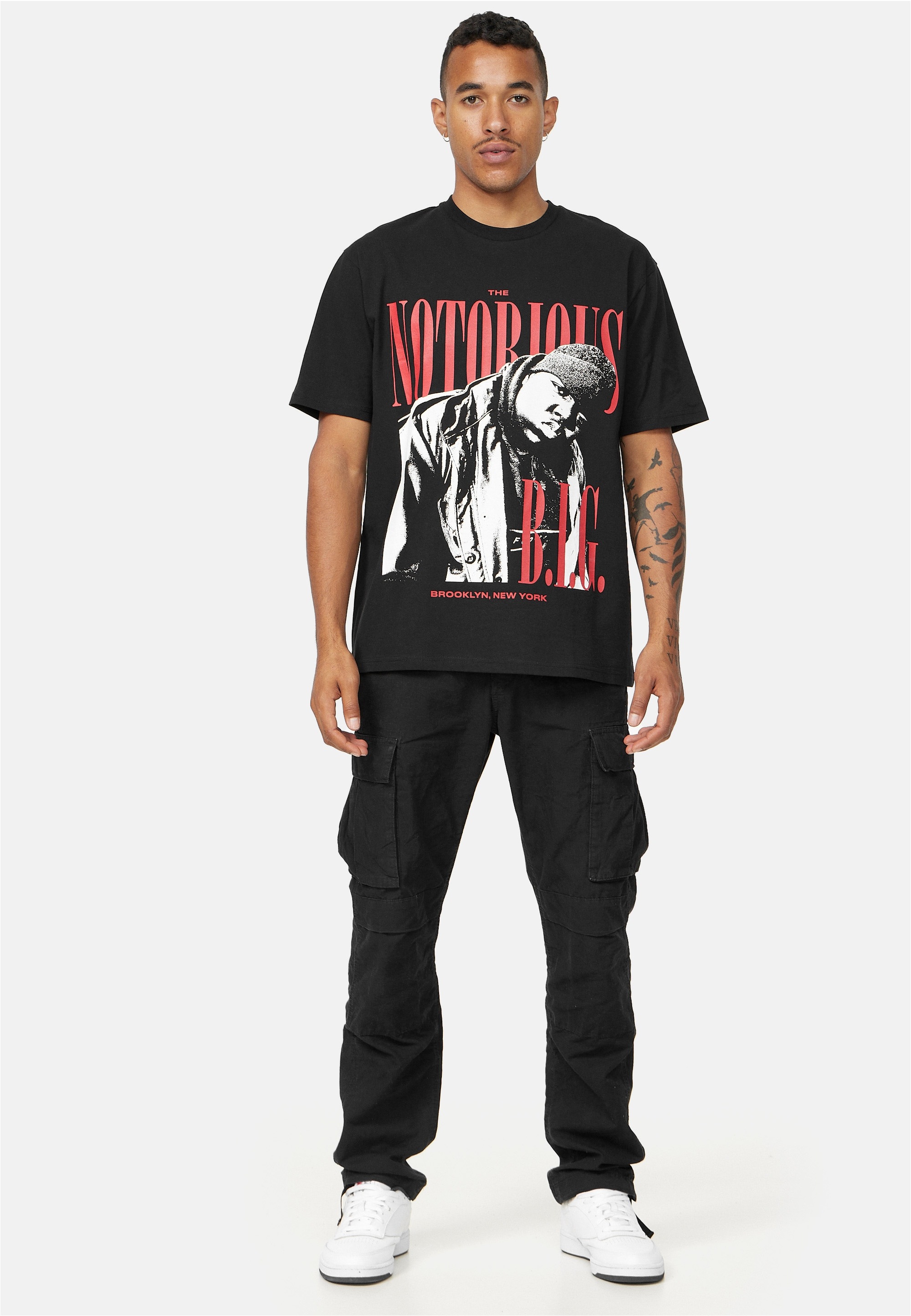 Recovered T-Shirt »The Notorious B.I.G Red Script«, im zeitlosen Design