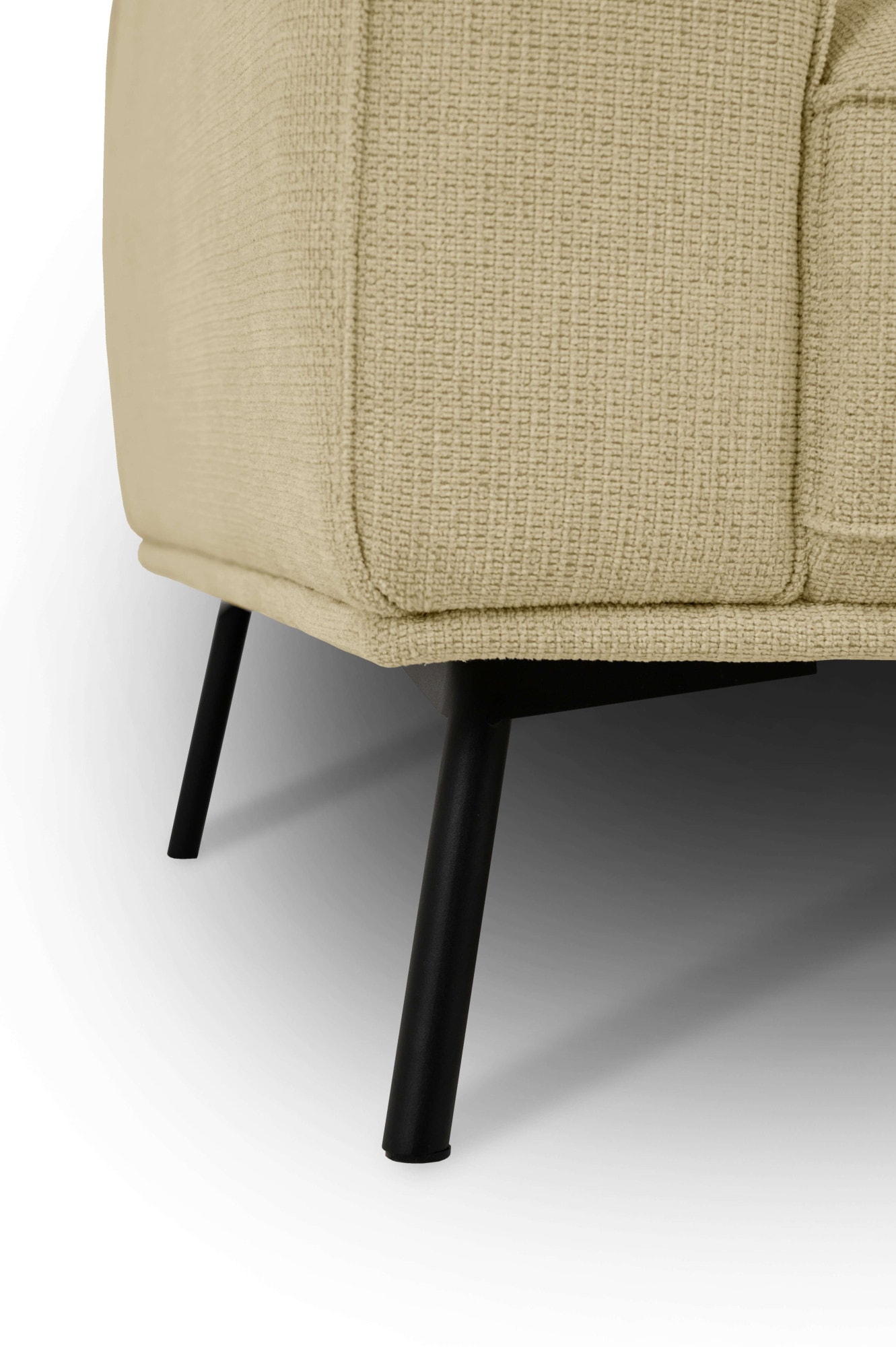 andas Ecksofa »Vosby«, Breite 260 cm, Chenille, mit dekorativer Kedernaht