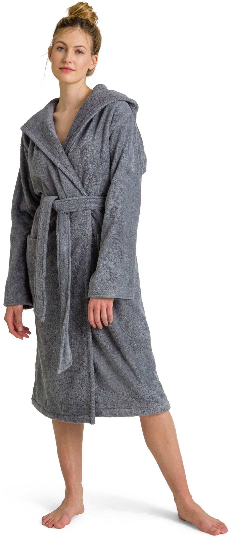 Möve Unisex-Bademantel "Superwuschel Kapuze, ideal für Sauna & Spa, Hotelbademantel" 1 Stk. in Uni