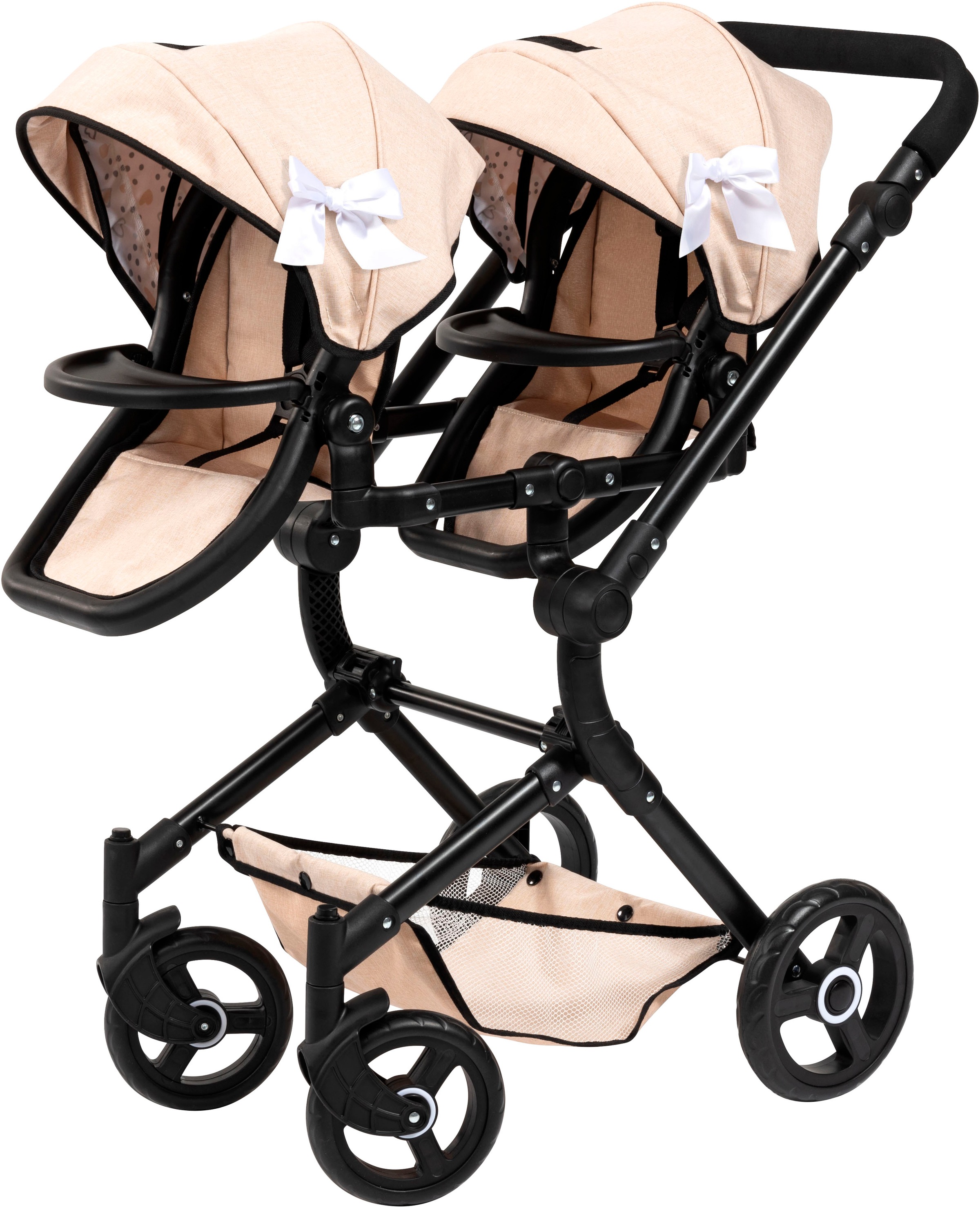 Bayer Puppen-Zwillingsbuggy »Twin Neo«, mit Wickeltasche