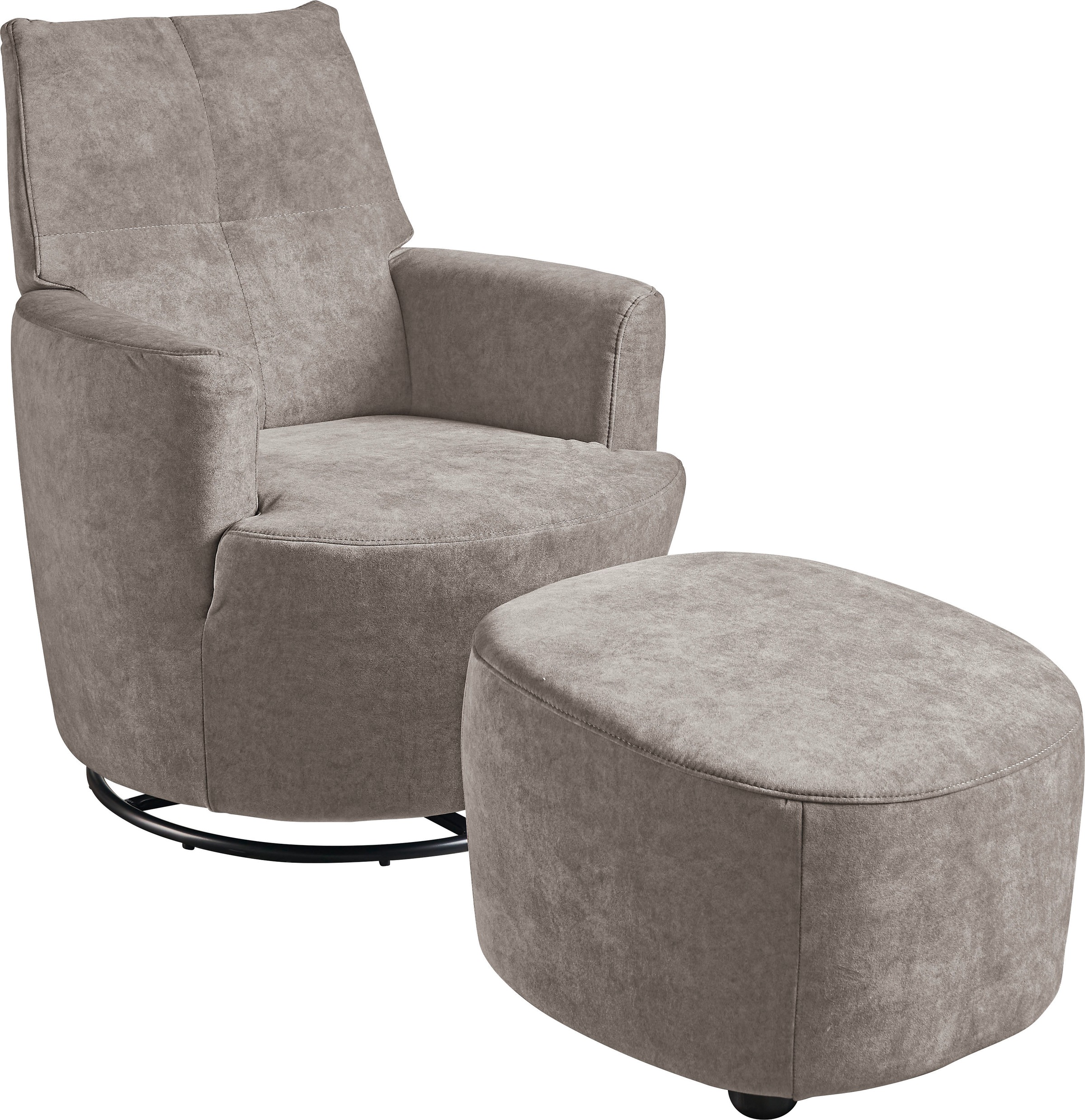 set one by Musterring "SO 1450" Set, mit Dreh- und Wippfunktion, inklusive Hocker