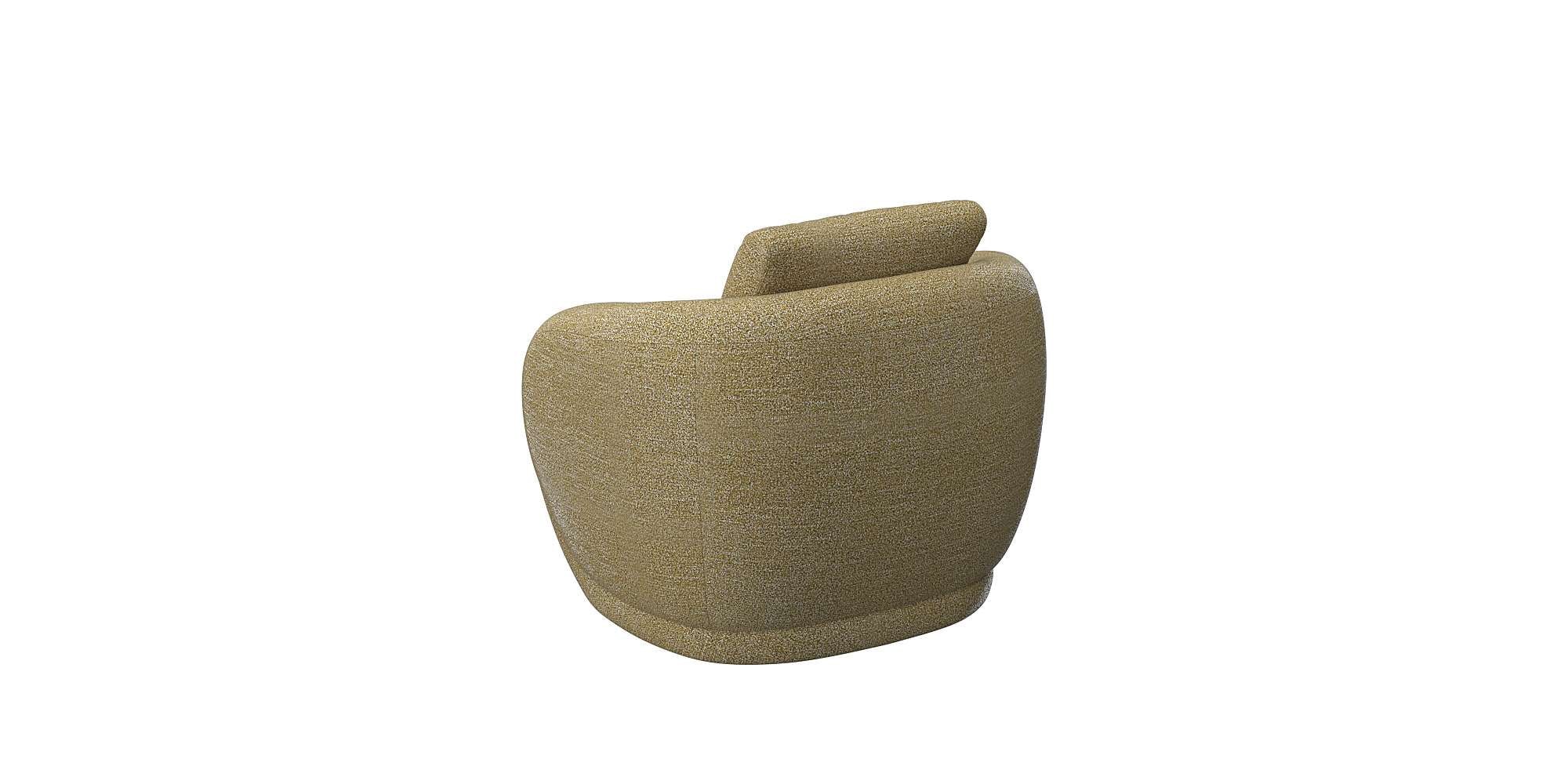 FLEXLUX Sessel »Torino, rund, drehbar, Einzelsofa, Polstersessel,«, Modernes, organisches Sessel-Design, Kaltschaum, Wellenunterfederung