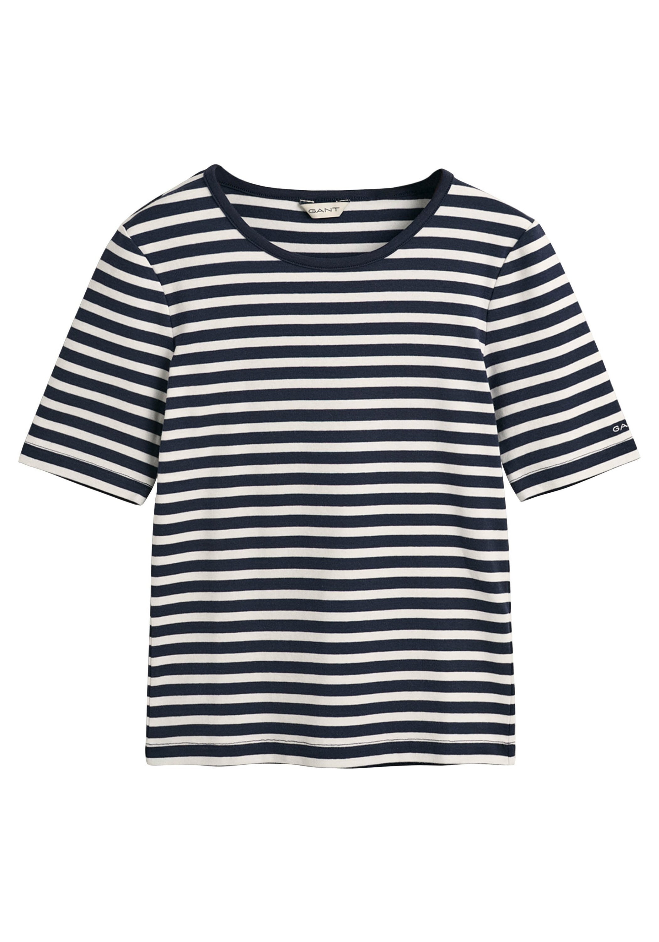 Gant T-Shirt "T-Shirt SLIM STRIPED 1X1 RIBBED T-SHIRT 1er Pack" günstig online kaufen