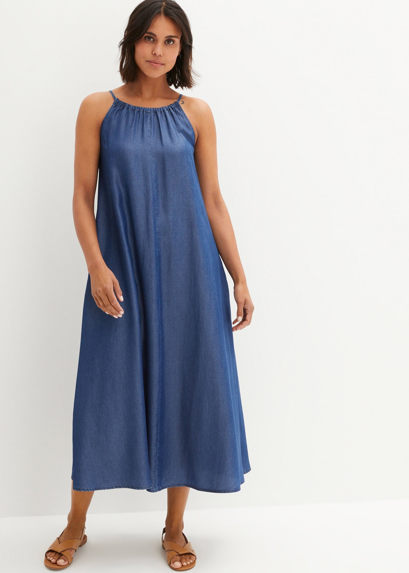 bonprix Jeanskleid "Jeanskleid aus fließendem Lyocell" für lässigen Look, a günstig online kaufen