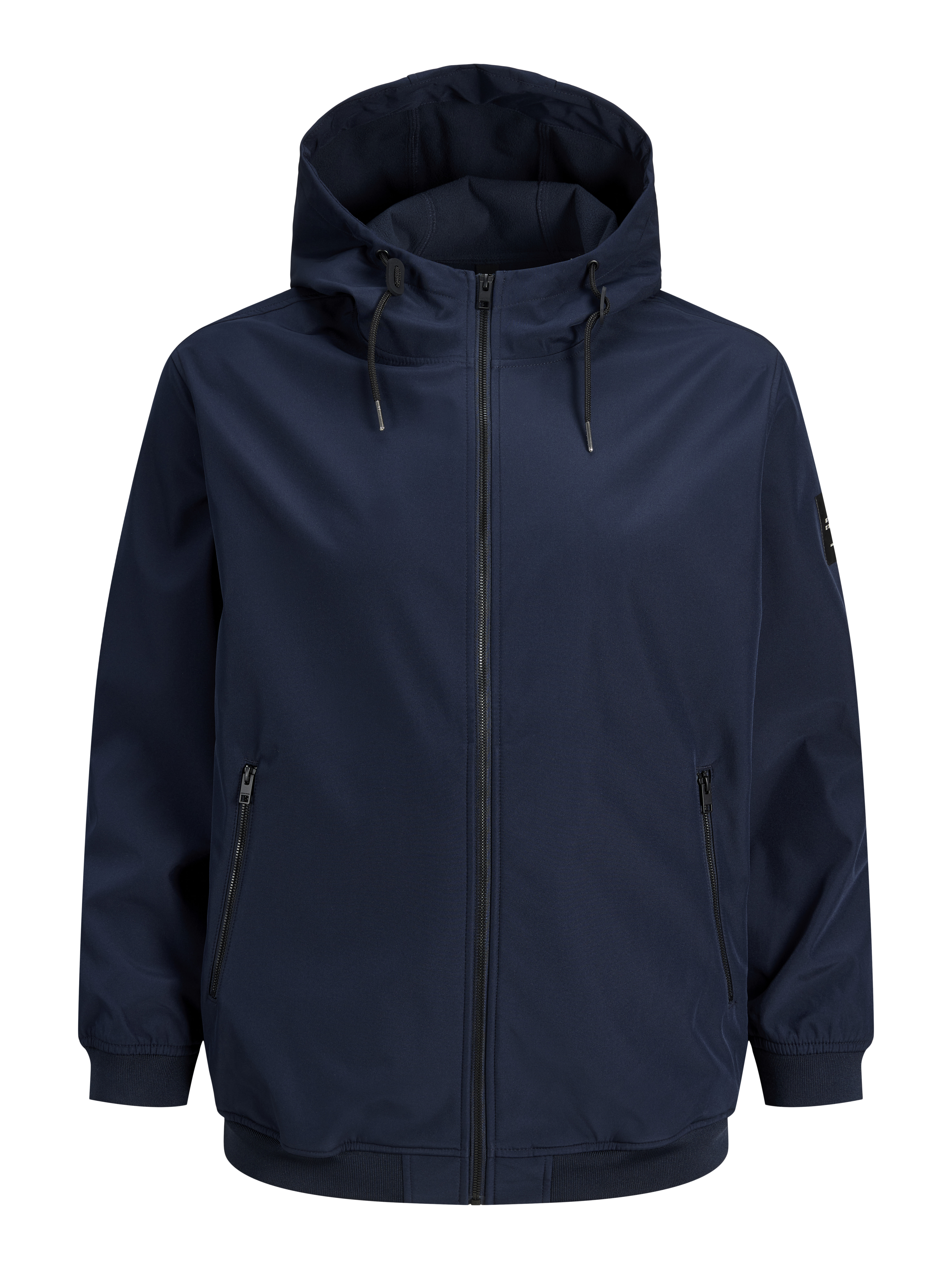 Jack & Jones PlusSize Softshelljacke "Jjebasic Mit Kapuze Und Wasserabweisendem Stoff" Mit Kapuze Kunstfaser, Regular Fit