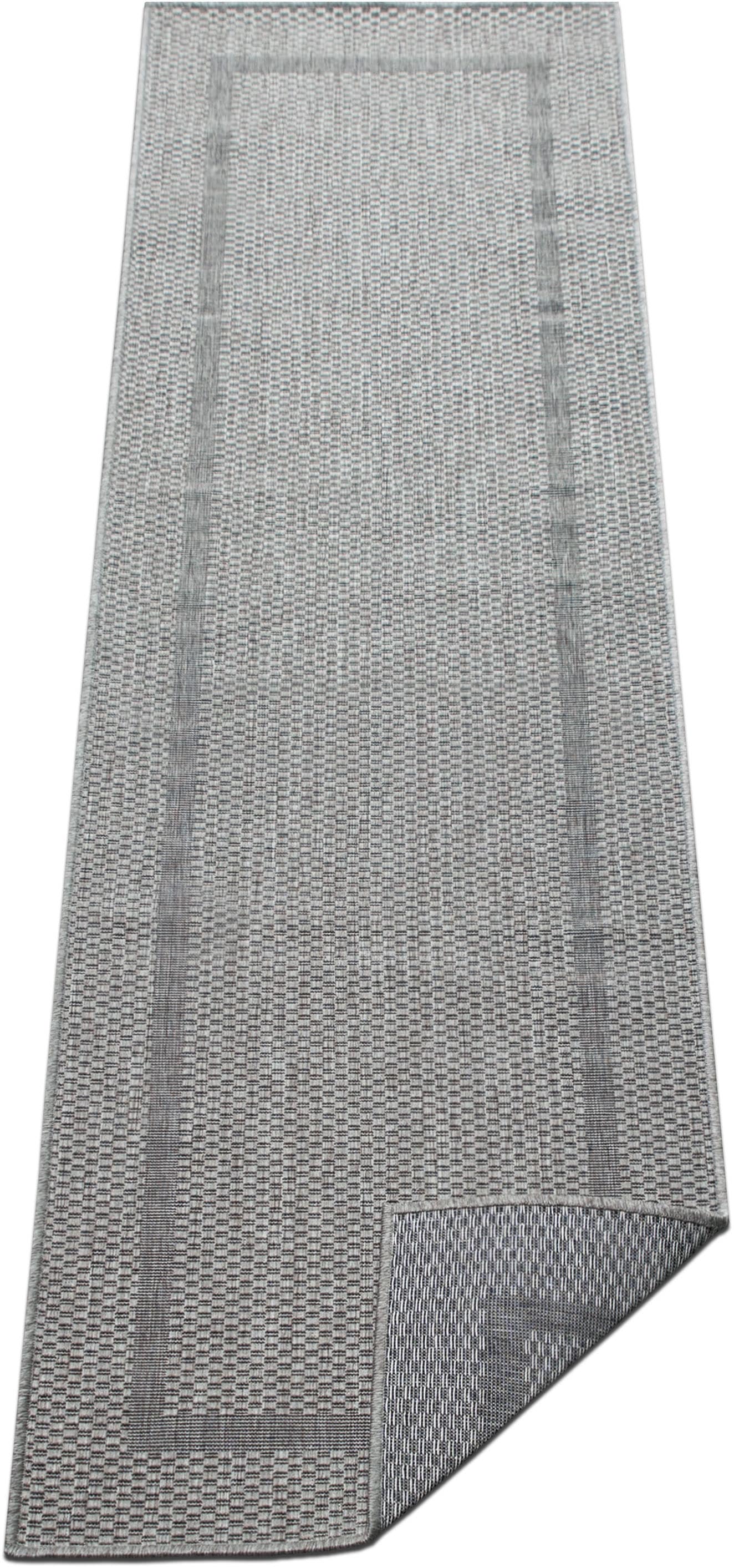 my home Teppich »Venedig Bordüre auch als Läufer erhältlich«, rechteckig, 3 mm Höhe, In- und Outdoor geeignet, Sisal-Optik, Wetterfest & UV-beständig