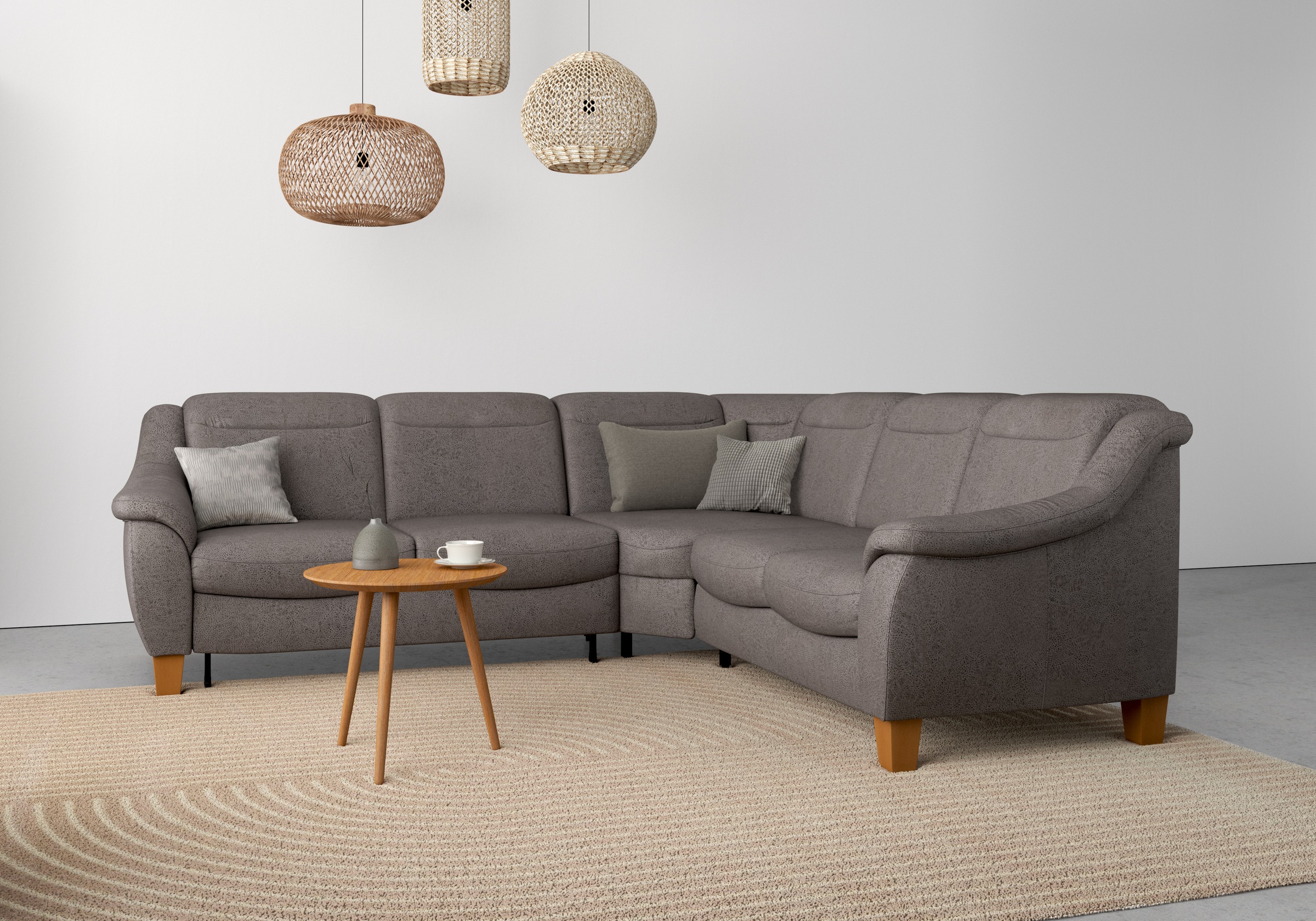 OTTO home Ecksofa "Caldera L-Form" Federkern, optional Kopfteilverstellung, Schlaffunktion & Bettkasten