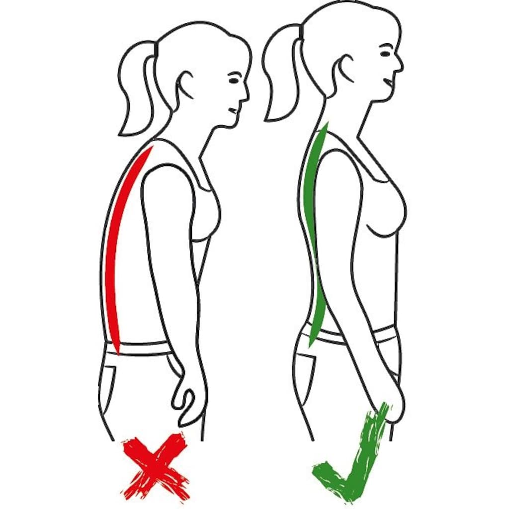 Hydas Geradehalter mit Stützgürtel