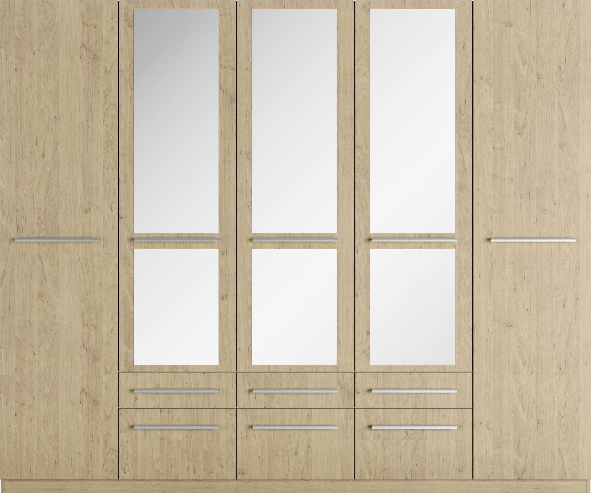 Thumbnail - priess Kleiderschrank "Schrank Garderobe Wäscheschrank Barcelona in 5 Breiten" viel Stauraum, geräumige Schubkästen, mit...