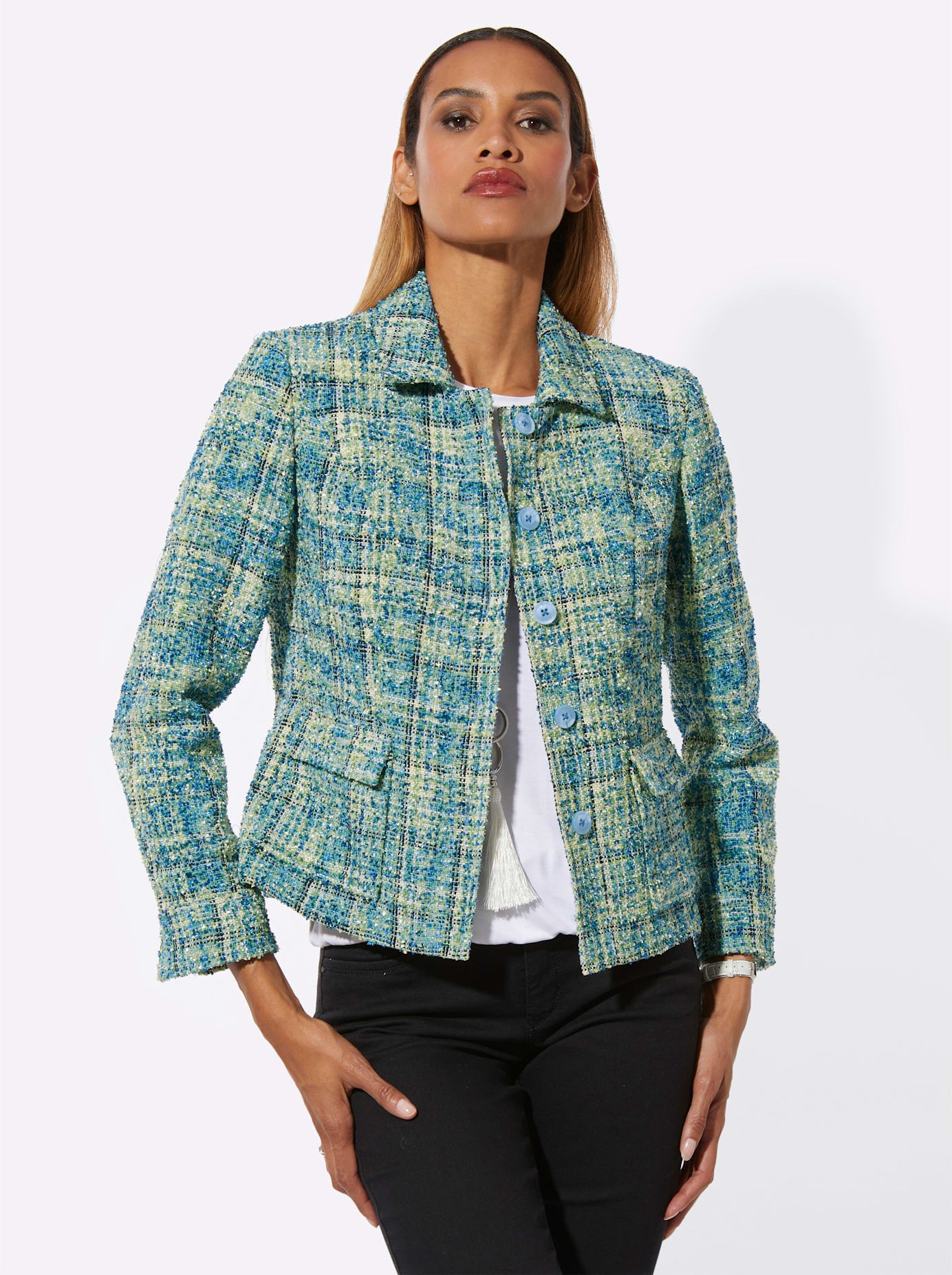 creation L Jackenblazer "Bouclé-Blazer" günstig online kaufen