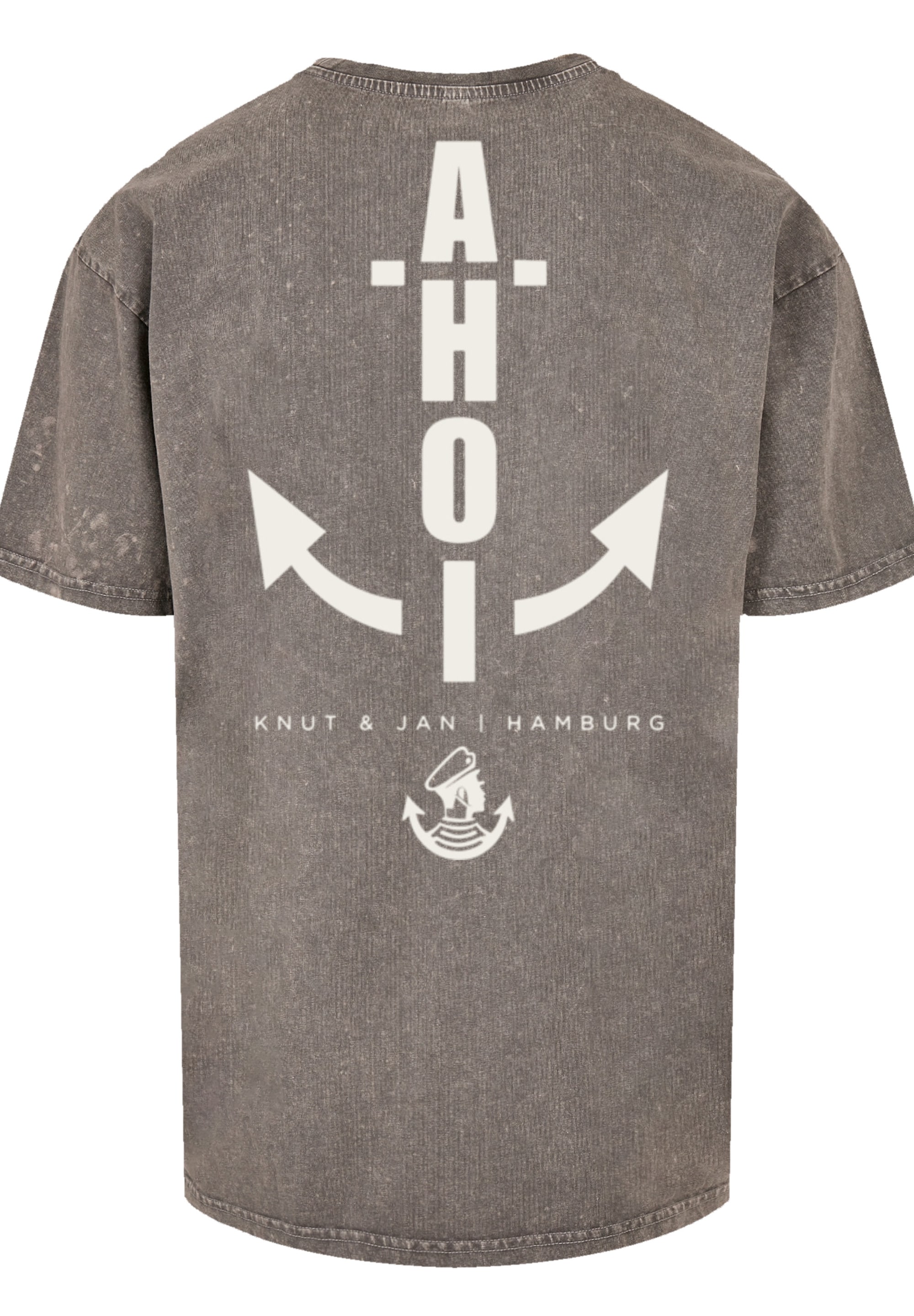 F4NT4STIC T-Shirt »Ahoi Anker Knut & Jan Hamburg«, Print