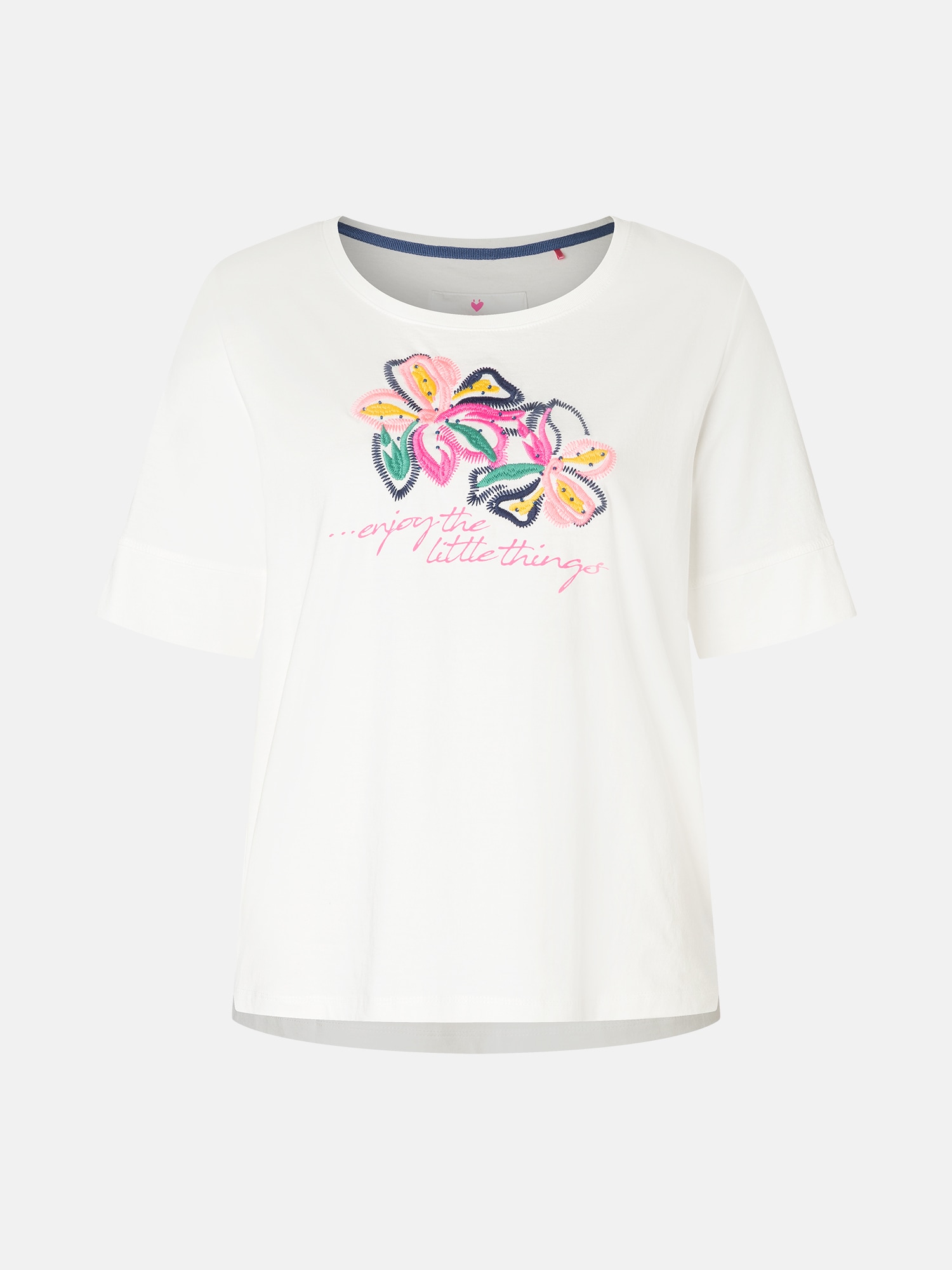Lieblingsstück Rundhalsshirt »DianeL«, mit Stickerei und Glitzernieten