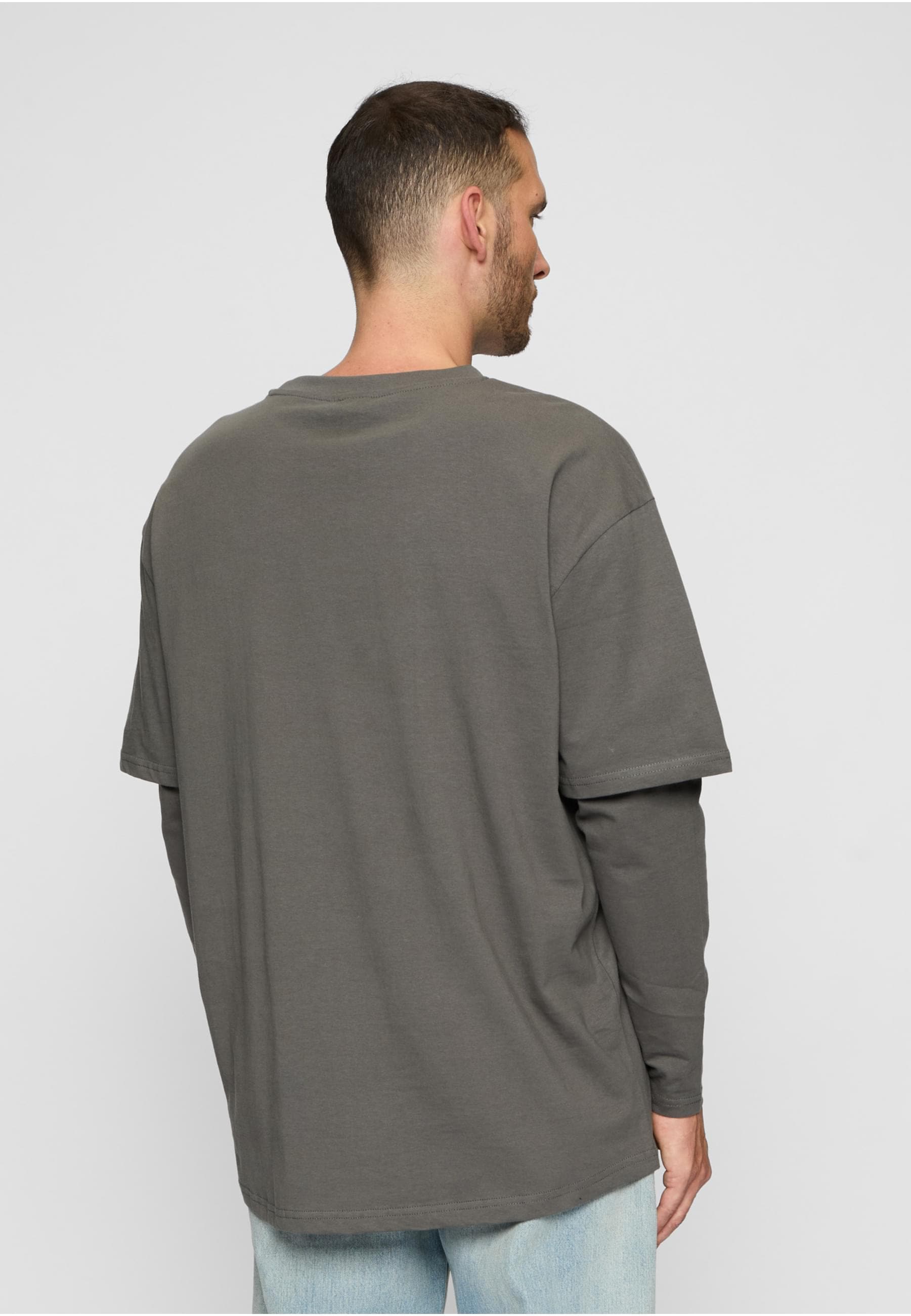 URBAN CLASSICS T-Shirt »Urban Classics Herren Oversized Shaped Double Layer LS Tee«