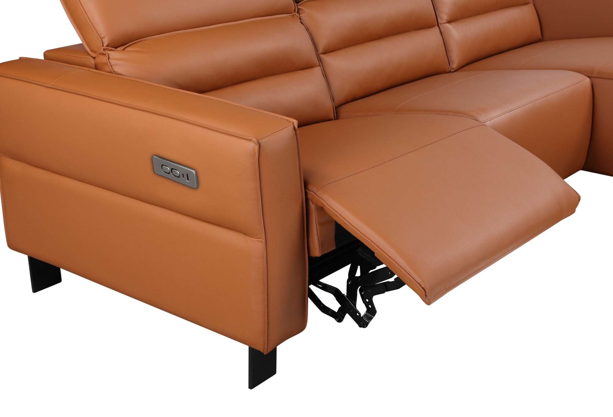 Places of Style Ecksofa »Carpari, L-Form, 263 cm, manuelle o. elektrische Relaxfunktion,«, USB A/C und Kopfteilverstellung