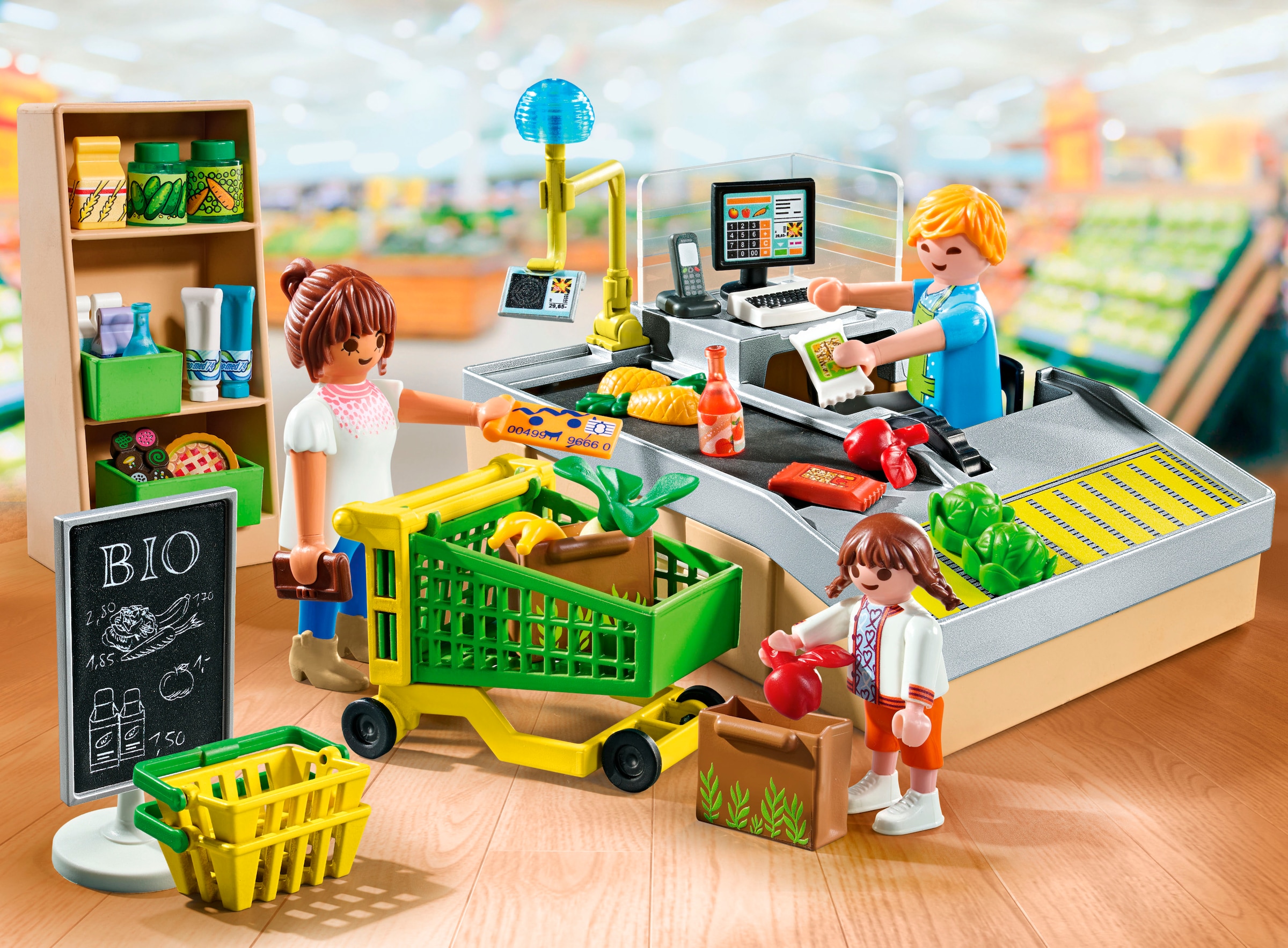 Playmobil® Konstruktions-Spielset »Bio-Supermarkt (71648), My Life«, (65 St.), Made in Europe
