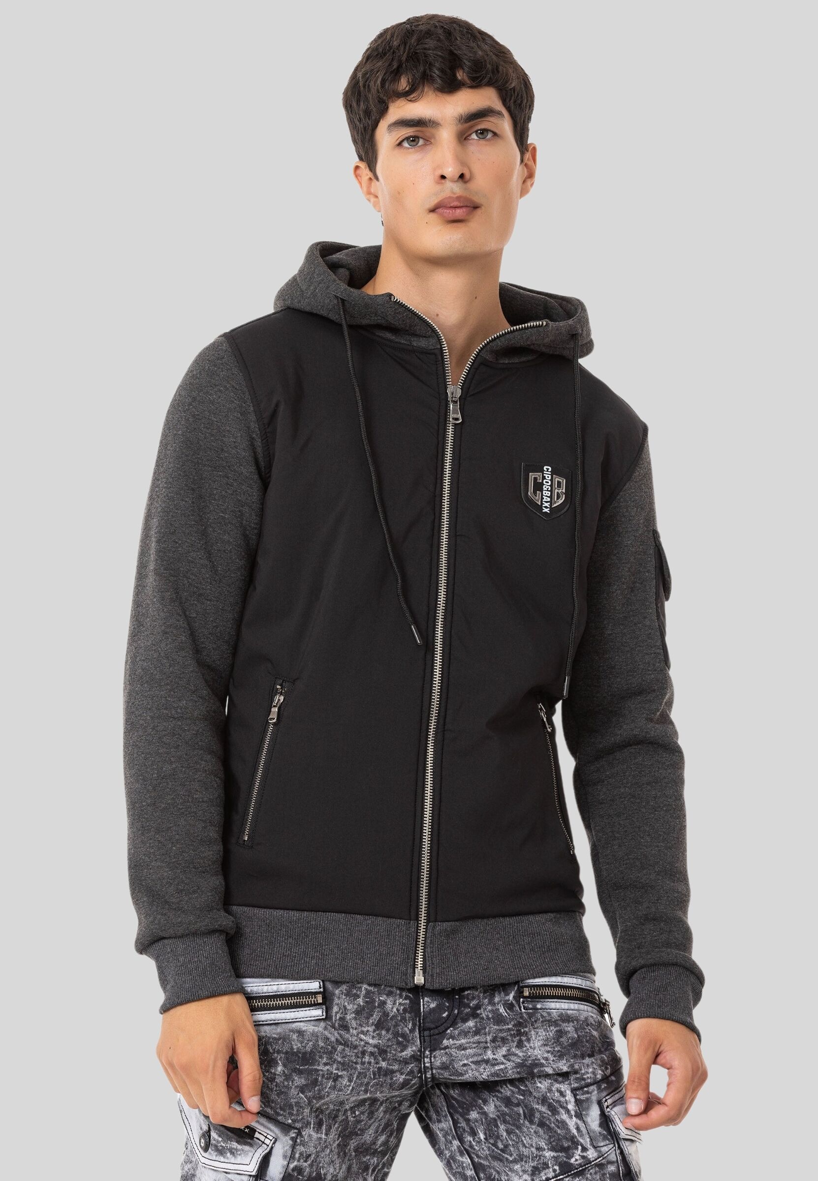 Cipo & Baxx Sweatjacke »Sweatjacken« 1 mit Kapuze