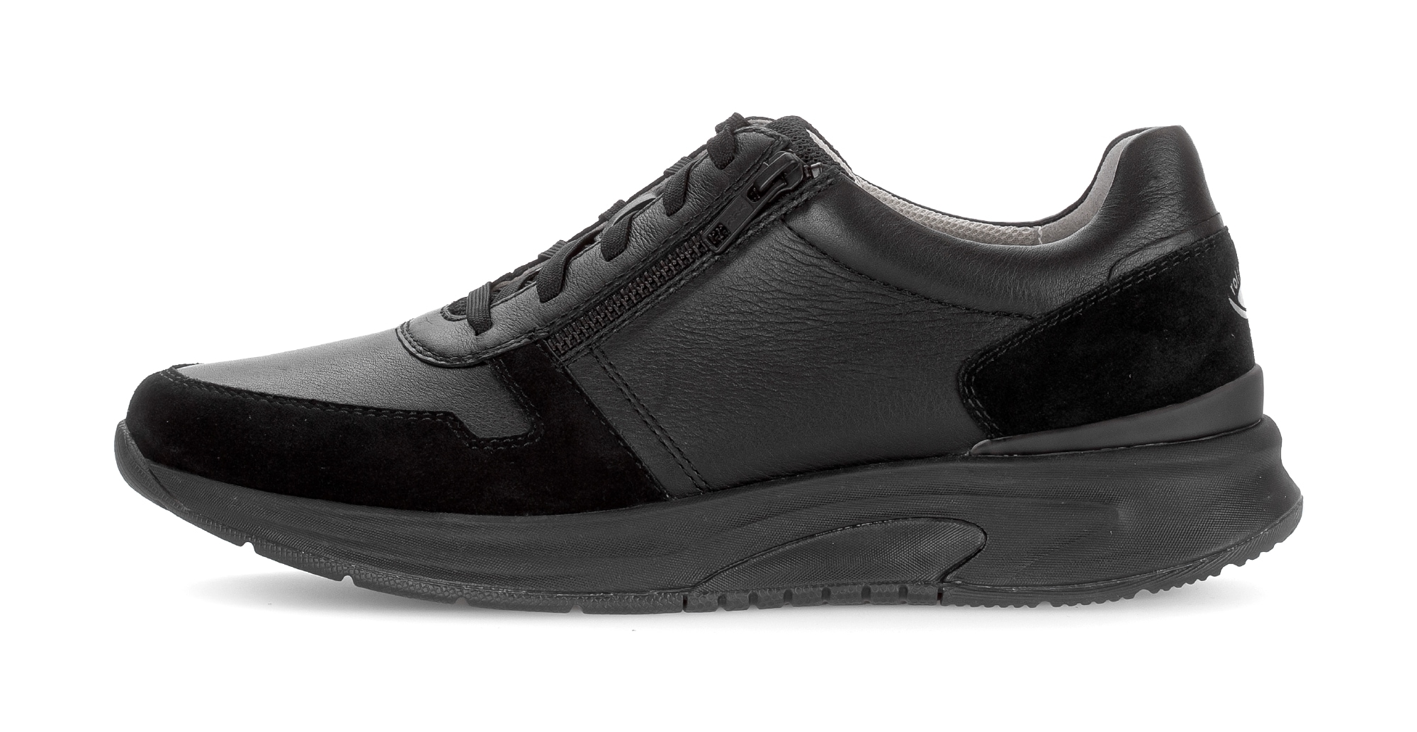 Gabor Rollingsoft Sneaker, Komfortschuh, Schnürschuh, Halbschuh im Materialmix, G-Weite