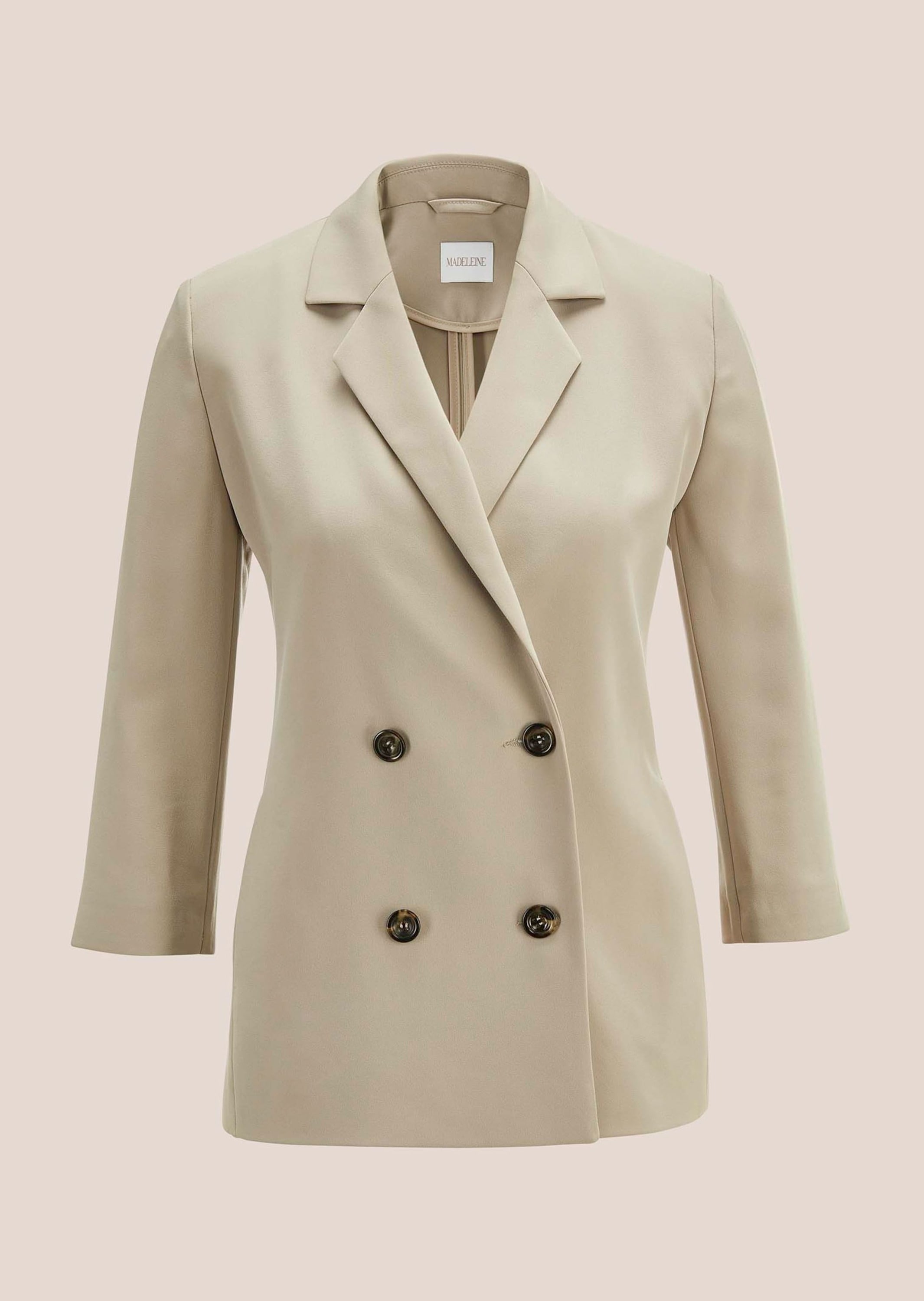 MADELEINE Jackenblazer "Blazer Zweireihiger Blazer mit 3/4-Ärmeln" günstig online kaufen