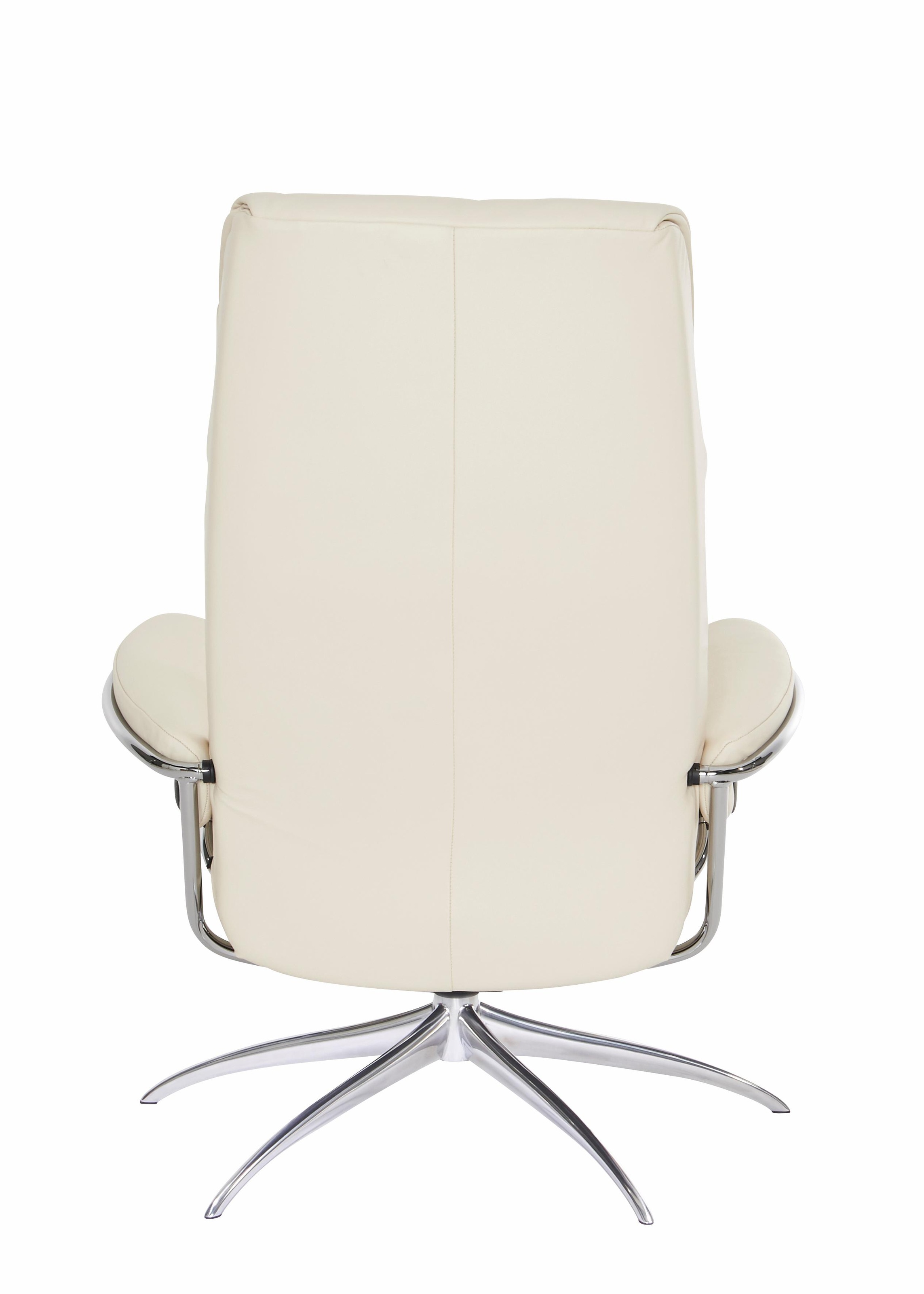 Stressless® Relaxsessel »London«, (Set, Relaxsessel mit Hocker), mit Hocker, High Back, mit Star Base, Gestell Chrom