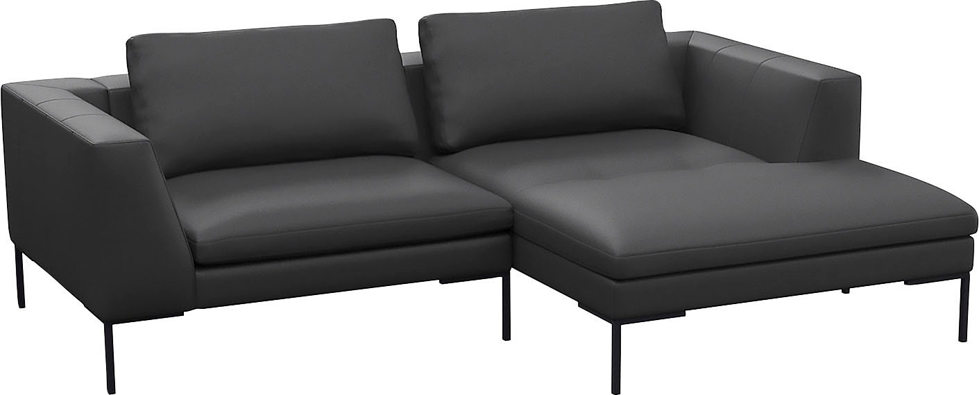 FLEXLUX Ecksofa "Loano, superbequemer Sitzkomfort durch Kaltschaum im Sitz, günstig online kaufen