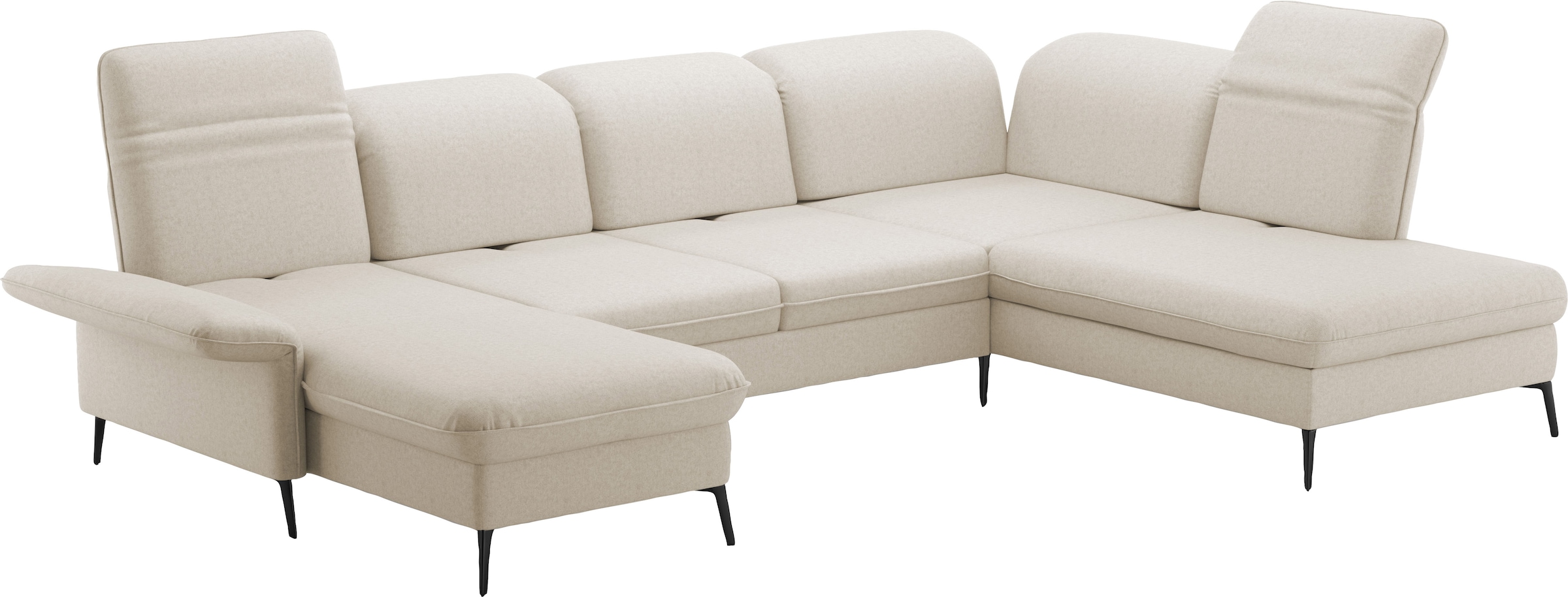 sit&more Wohnlandschaft »Emely«, mit Sitztiefenverstellung optional mit Bettfunktion und Bettkasten
