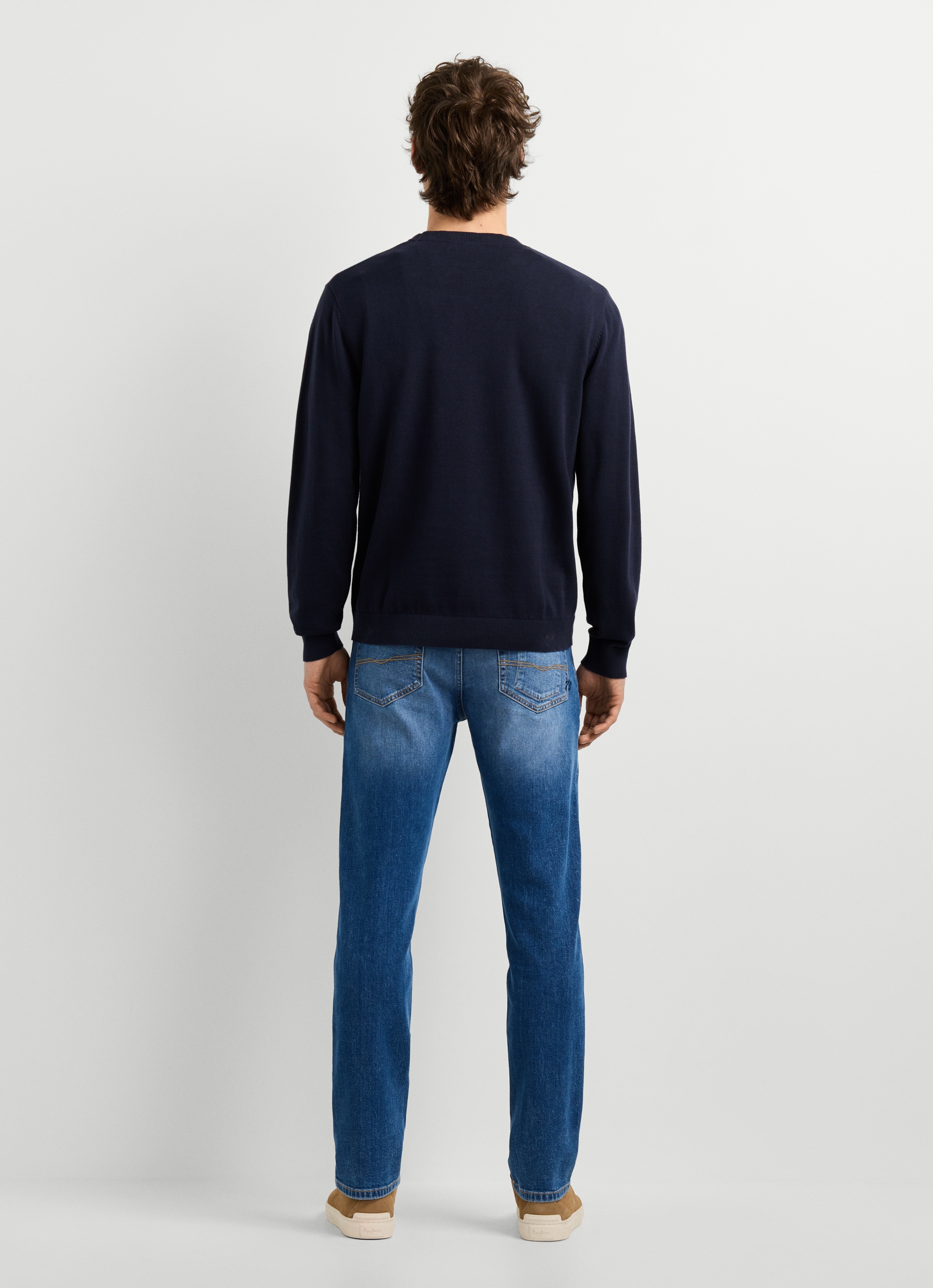 Pepe Jeans Rundhalspullover »DANIELS« mit gestickten Details, Baumwolle