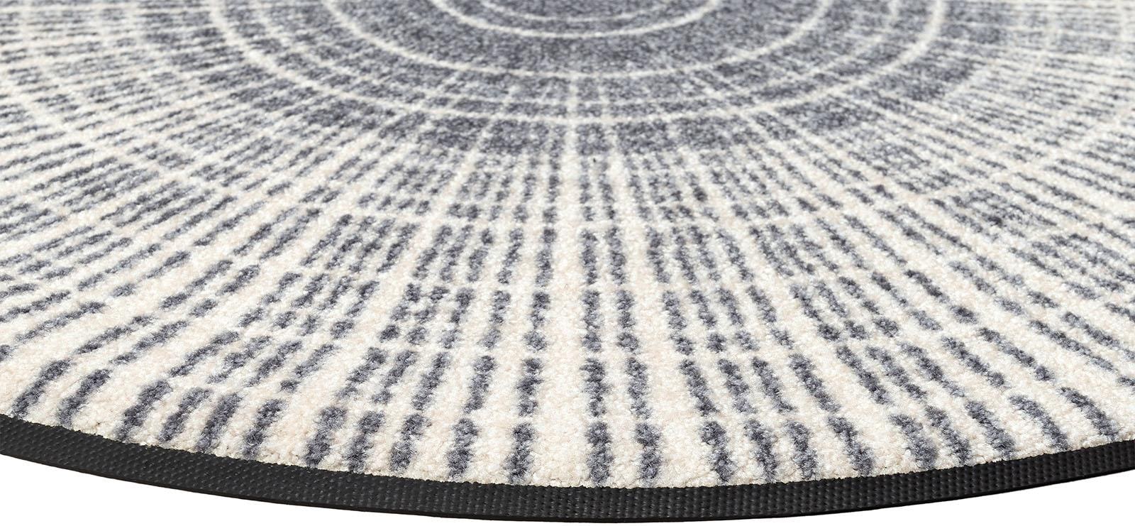wash+dry by Kleen-Tex Teppich »Cascara«, rund, 7 mm Höhe, rutschhemmend, In- und Outdoor geeignet, waschbar, Wohnzimmer