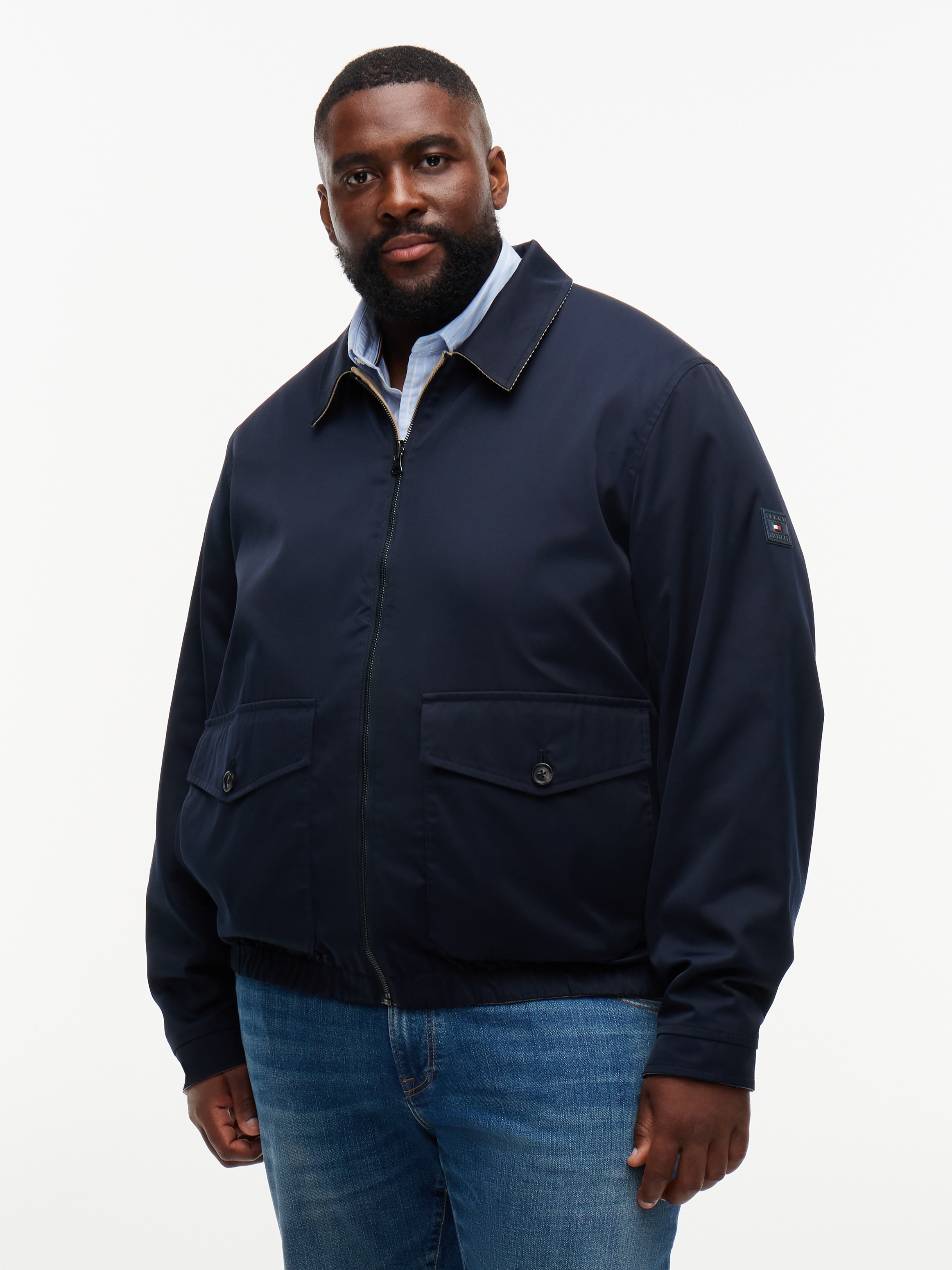 Tommy Hilfiger Big & Tall Wendejacke "BT-REVERSIBLE CORDUROY IVY" Große Größen, elastischer Bund