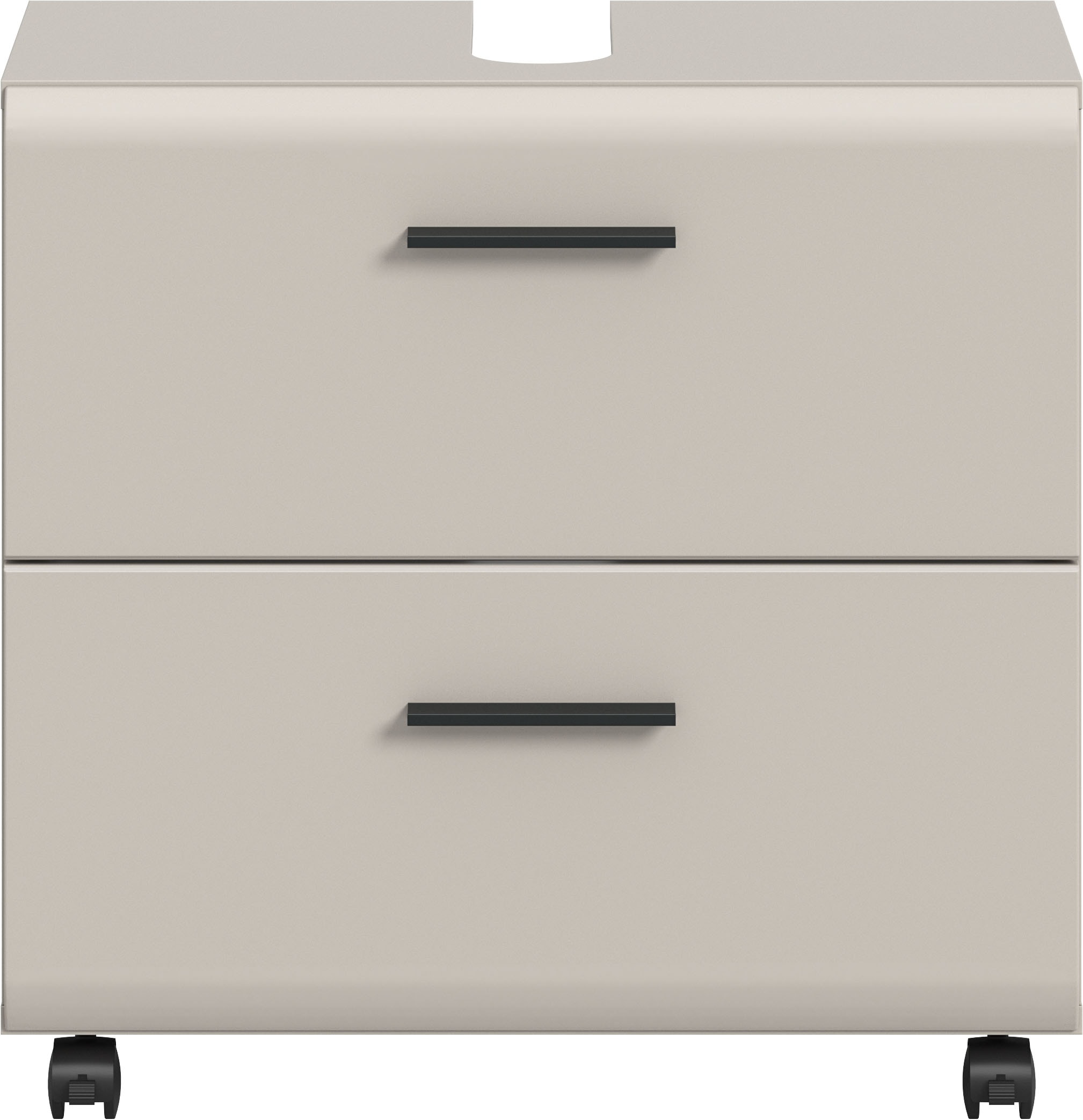 welltime Waschbeckenunterschrank »FLORENZ, Waschbeckenunterschrank mit Rollen, hochwertige MDF-Front« 1 Stk. tlg. Waschbeckenunterschrank, WBU, Unterschrank, Bad, Badezimmer