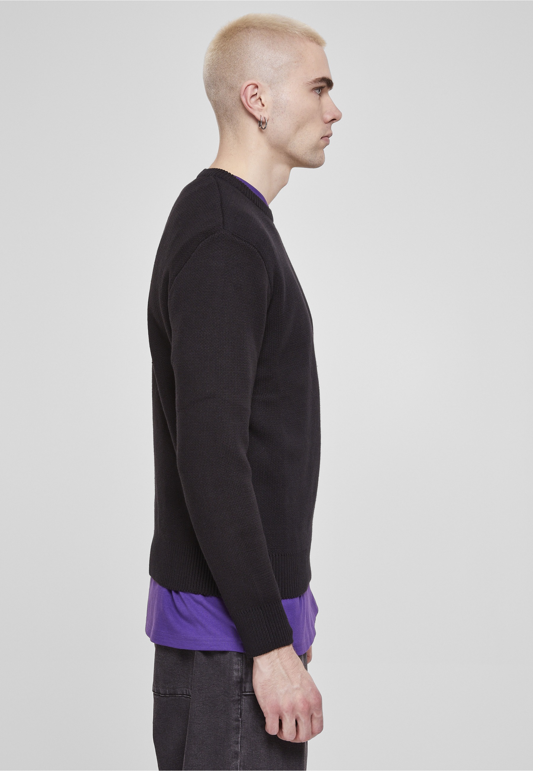 URBAN CLASSICS Rundhalspullover »Urban Classics Herren Heavy Oversized Sweater« 1 Stk.