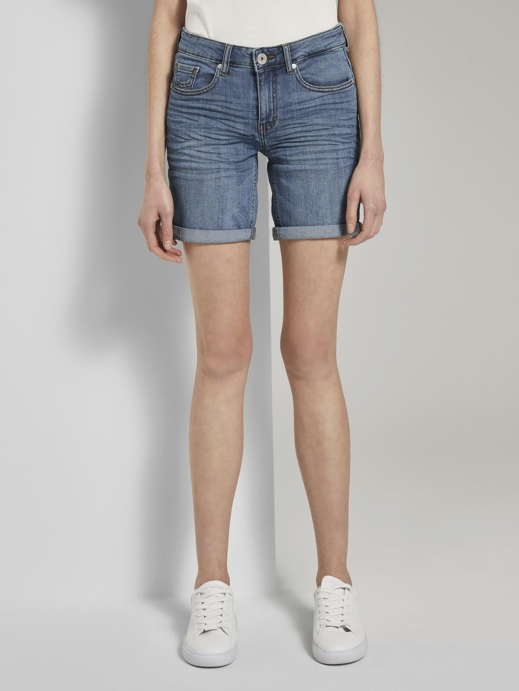 Tom Tailor Jeansshorts Alexa Slim Bermuda Jeans Shorts Fur Damen Bestellen Baur