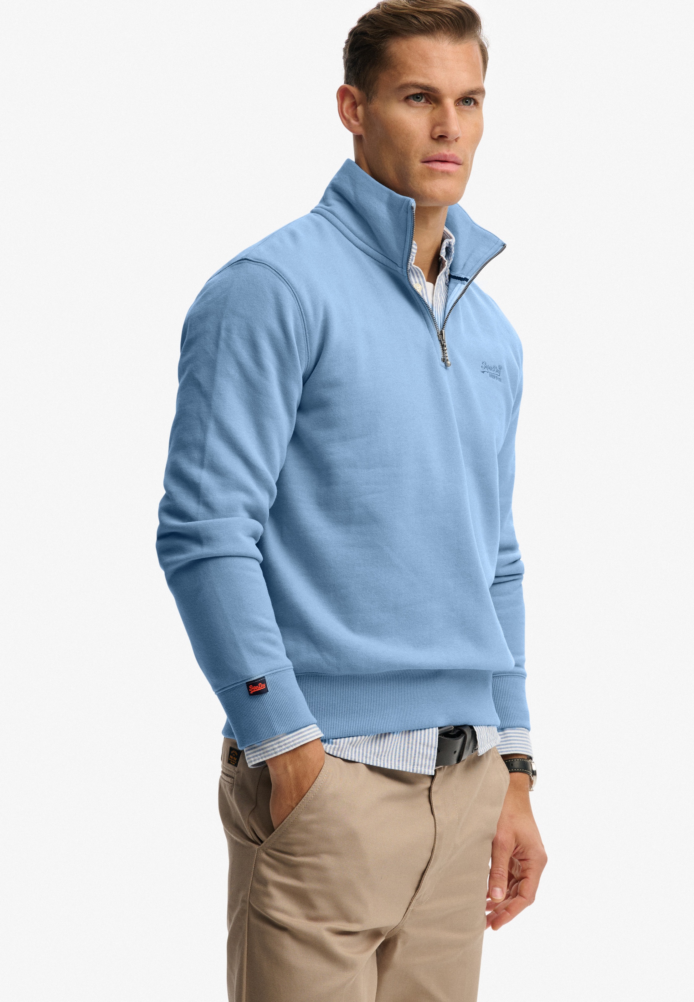 Superdry Sweatshirt "ESSENTIAL LOGO HENLEY" günstig online kaufen