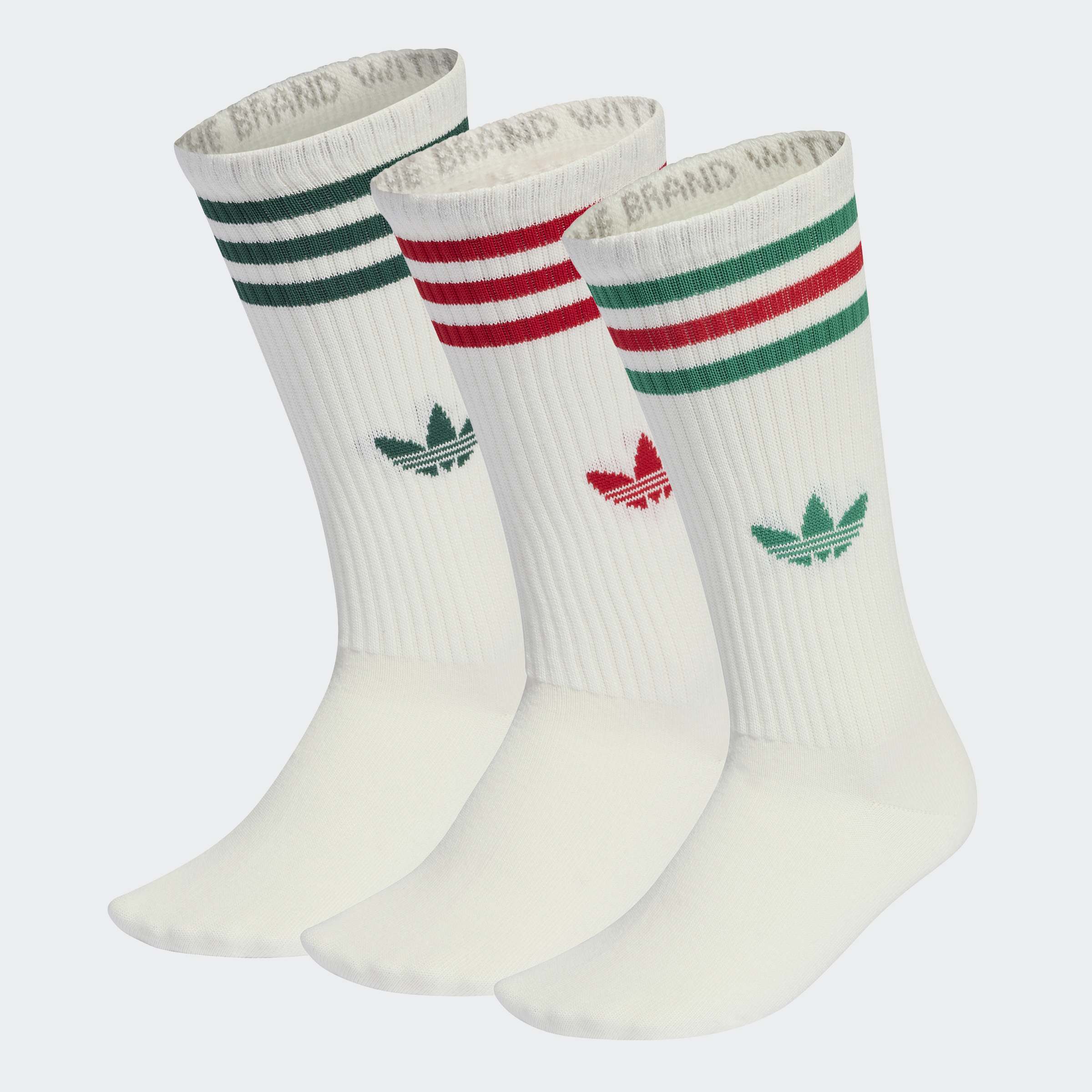 adidas Originals Sportsocken "3-STREIFEN HIGH CREW, 3 PAAR" 3 Paar tlg. wadenlange Passform, 3er-Pack, für Erwachsene