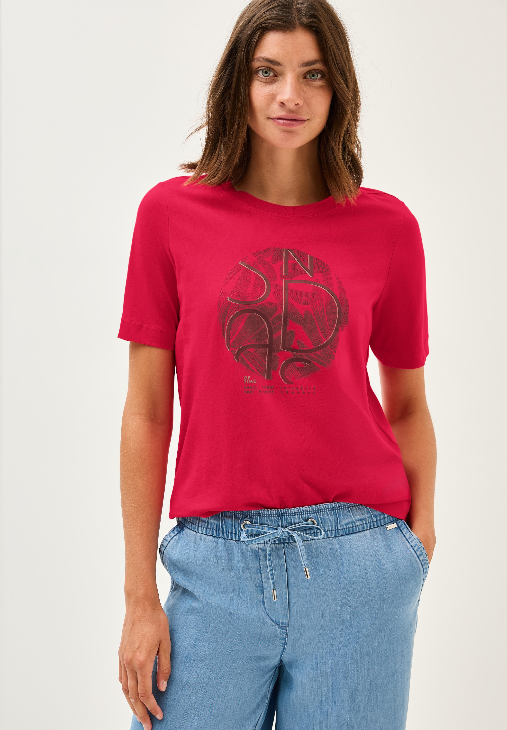 Cecil T-Shirt, mit Artwork günstig online kaufen