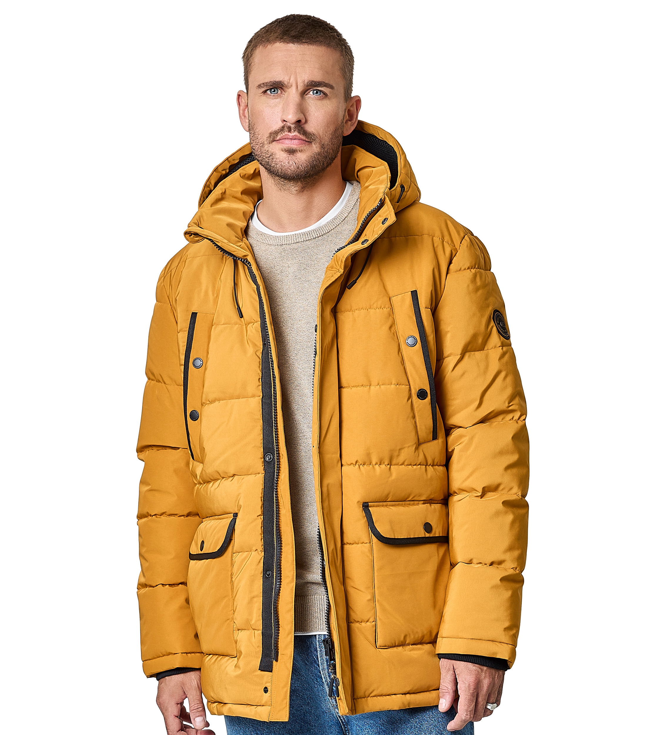CASAMODA "CASAMODA Steppjacke mit Kapuze uni"