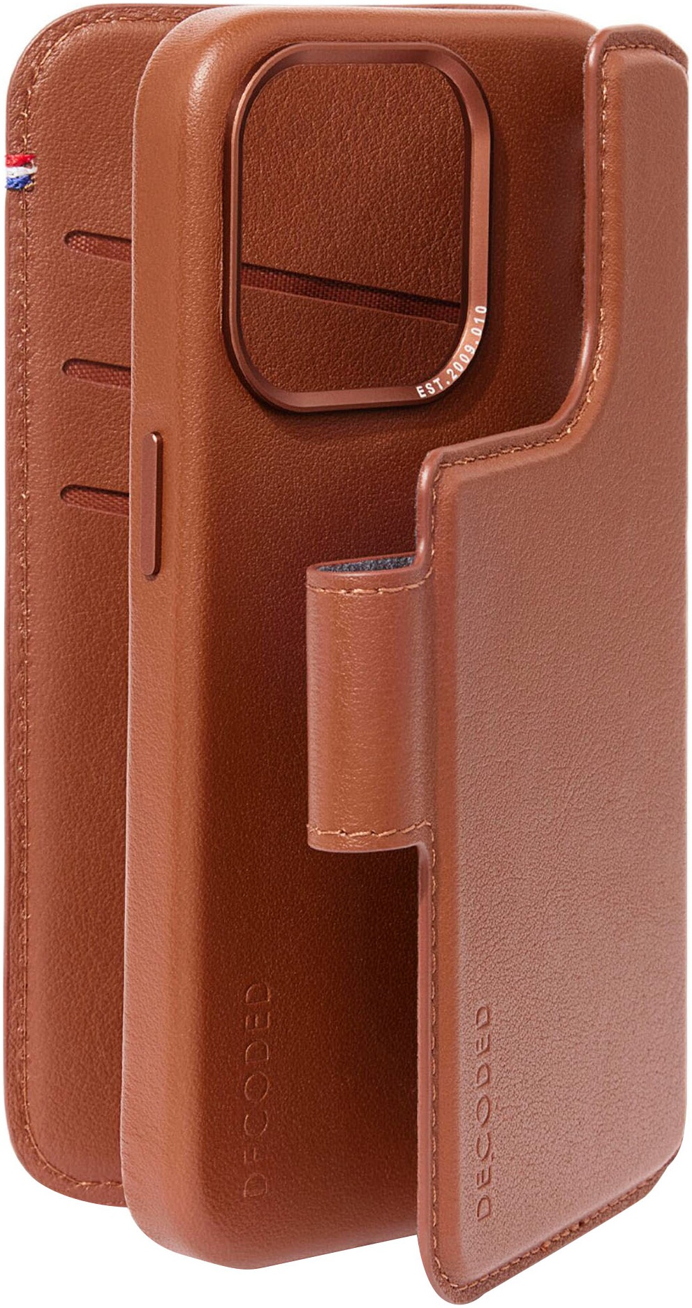 DECODED Smartphone-Hülle »Leather Detachable Wallet für iPhone 15 Pro«, iPhone 15 Pro, 15,5 cm (6,1 Zoll)