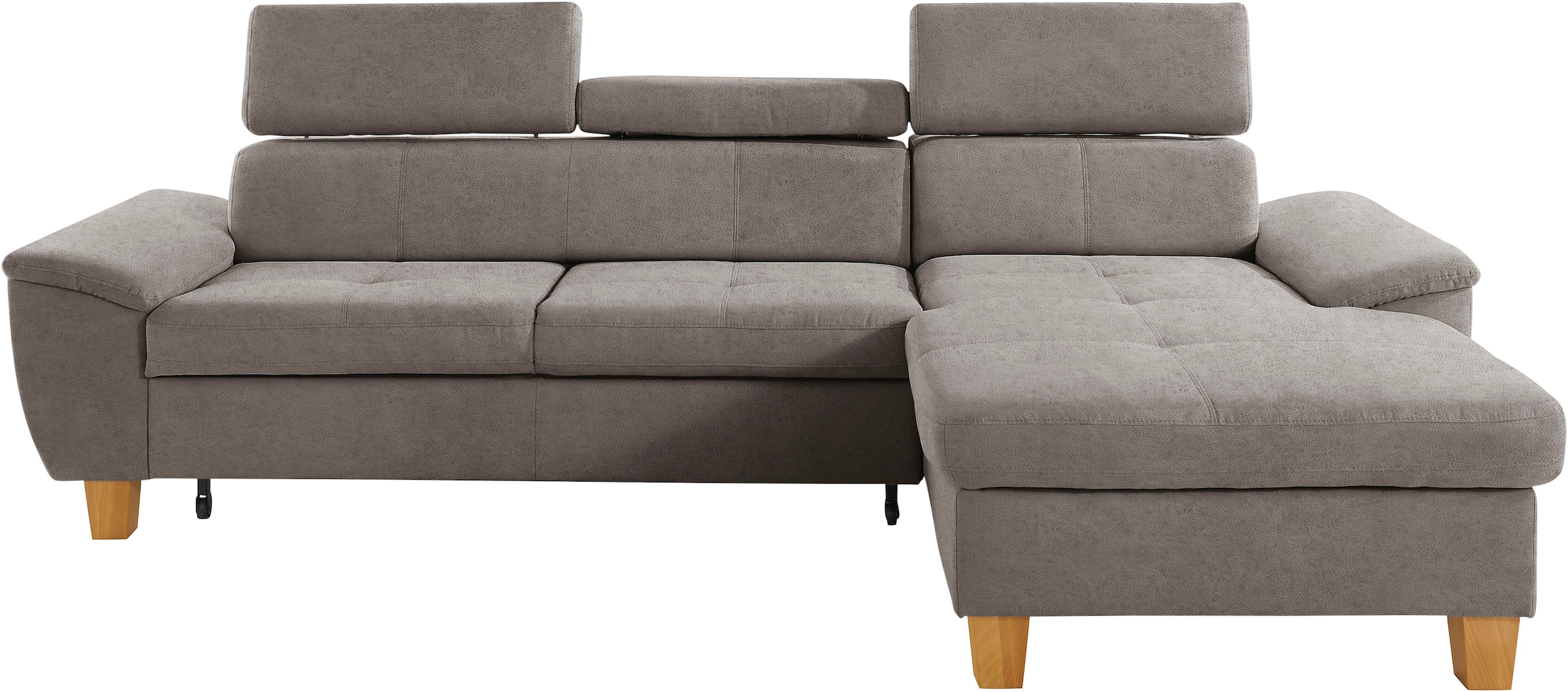exxpo - sofa fashion Ecksofa »Enya, aufwendige Detailverarbeitung, hoher Sitzkomfort, bequem, L-Form«, inkl. Kopfteilverstellung, wahlweise mit Bettfunktion und Bettkasten