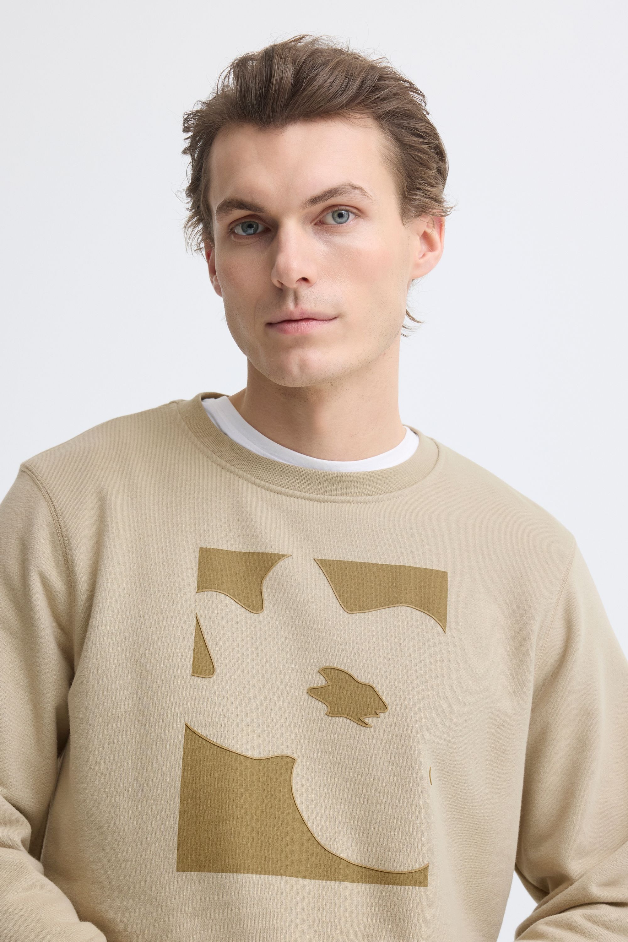 Blend Rundhalspullover »BHKylo« Moderner Sweat-Pullover mit Print