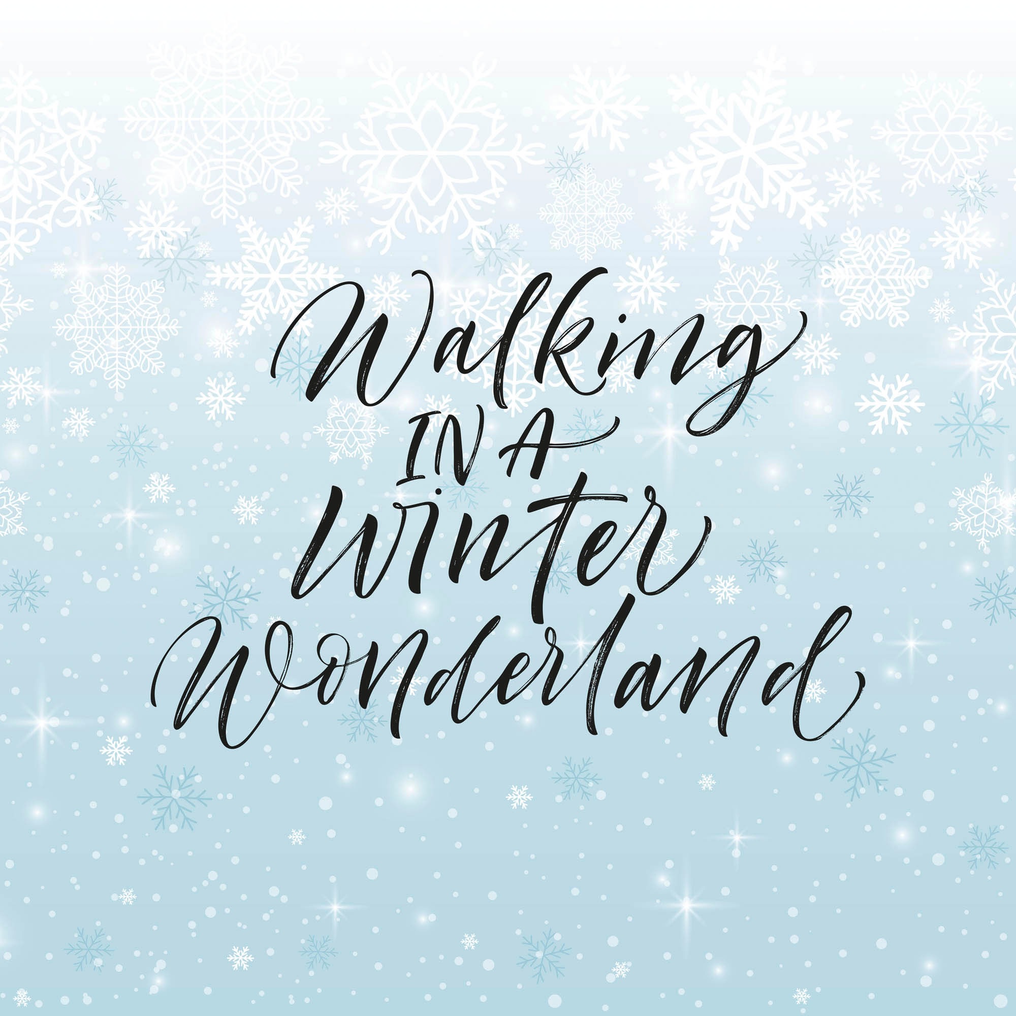 queence Dekokissen »WINTER WONDERLAND«, Kissenhülle,Walking in a Winter Wonderland,Spruch,Weihnachten,Winter
