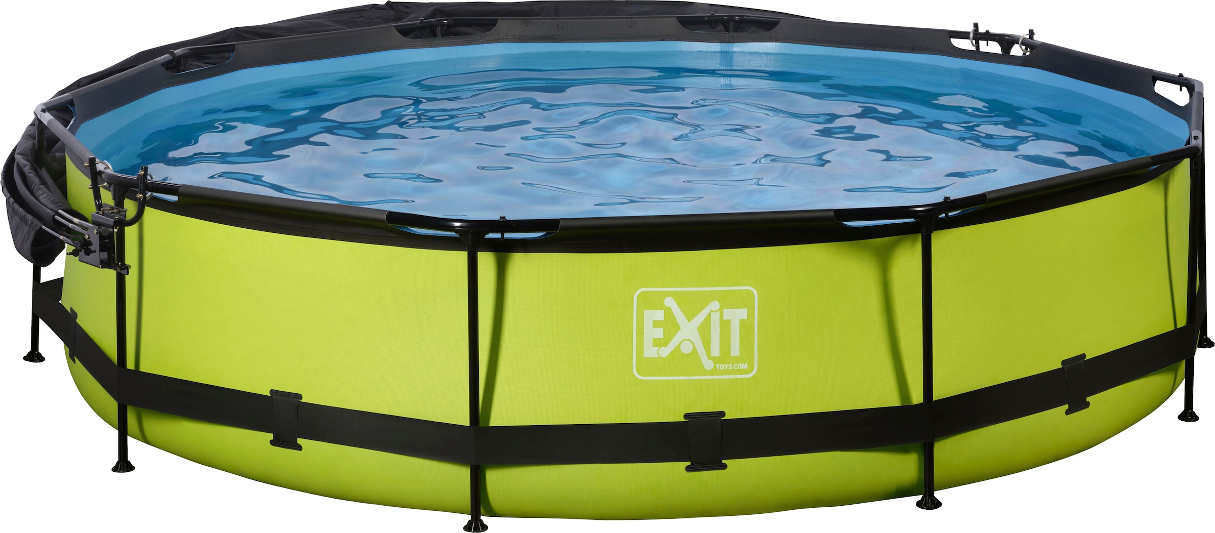 EXIT Framepool »Lime«, ØxH: 360x76 cm, mit Filterpumpe und Sonnensegel